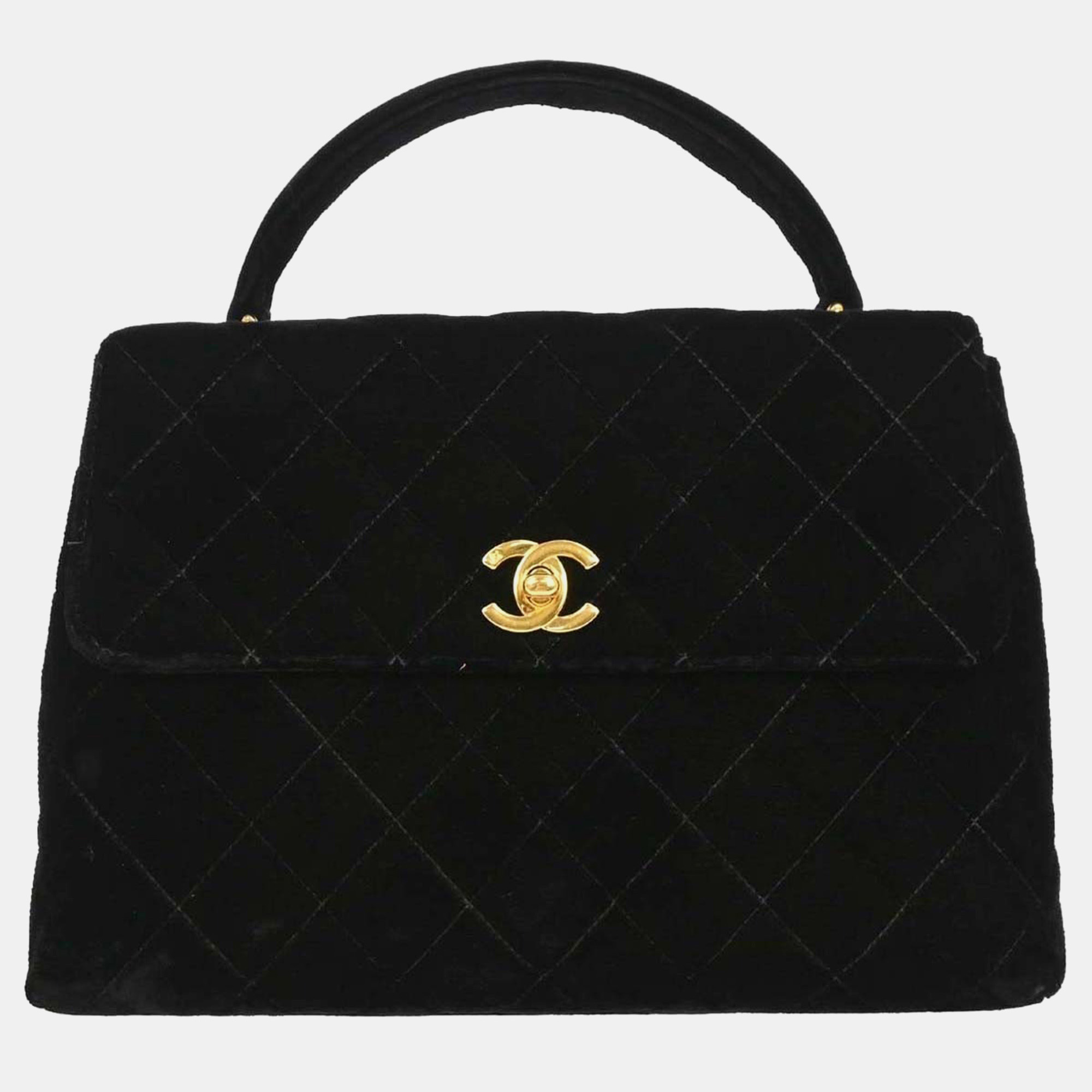

Chanel Black Velvet Handbag