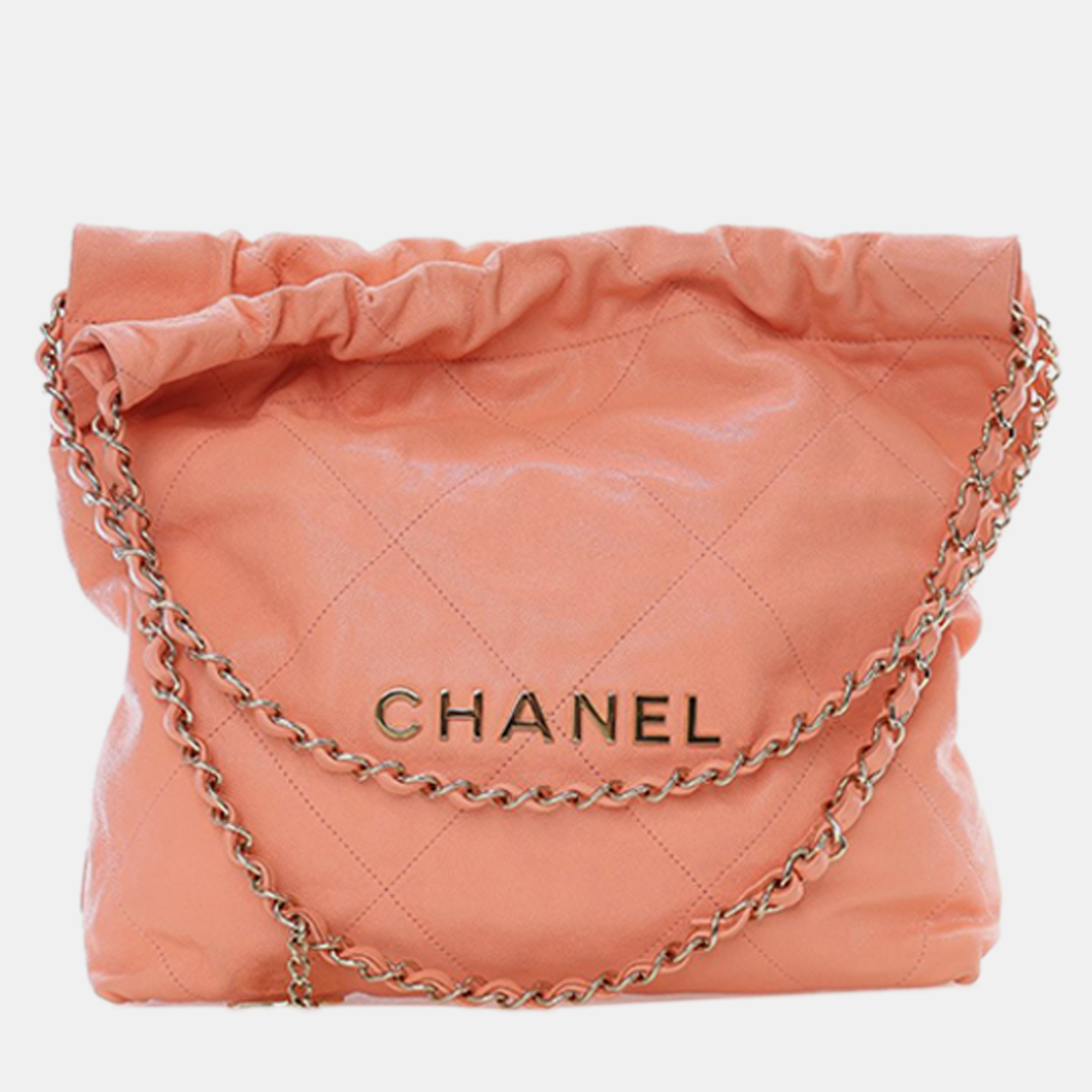 

Chanel Pink Small Quilted Caviar 22 Hobo
