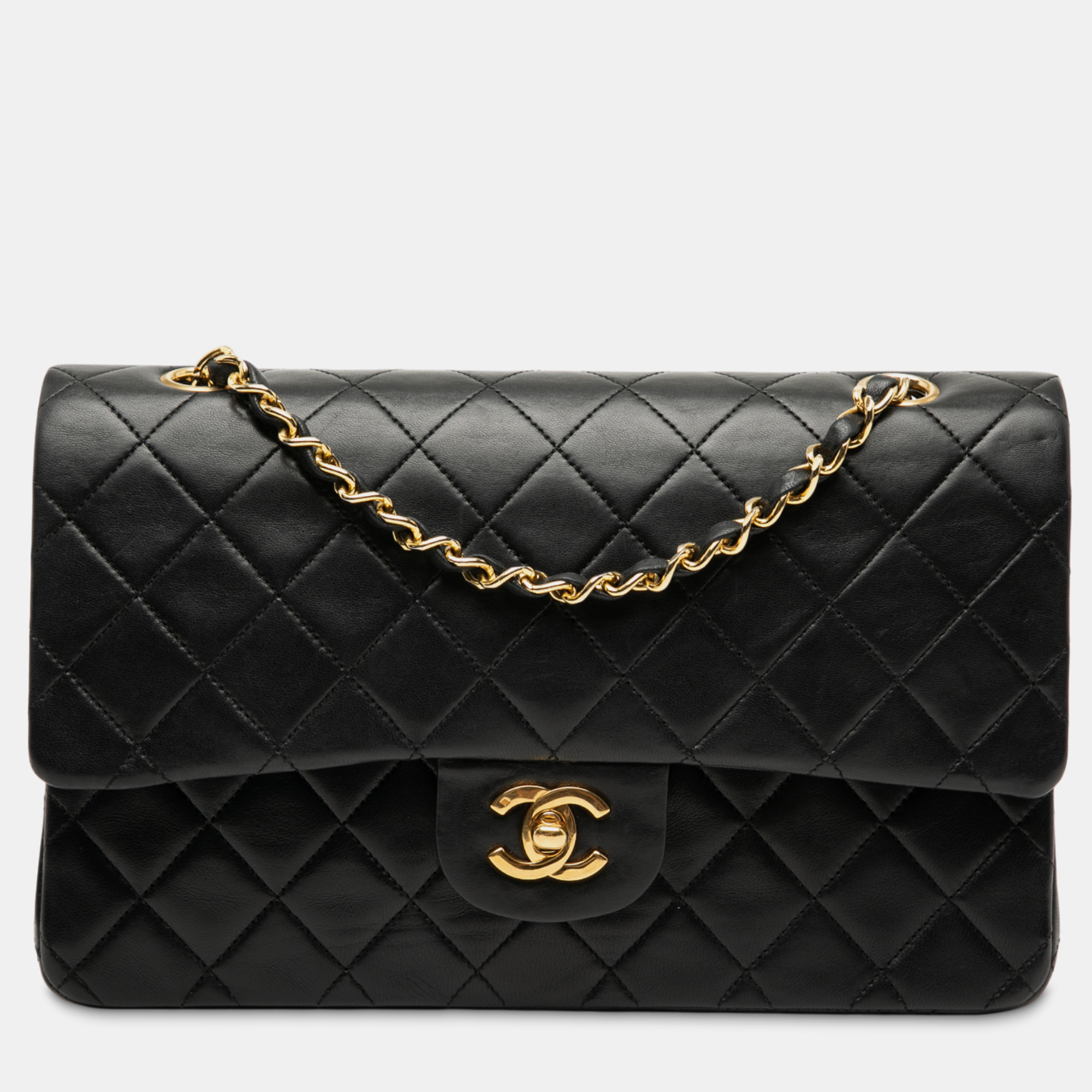 

Chanel Black Medium Classic Lambskin Double Flap
