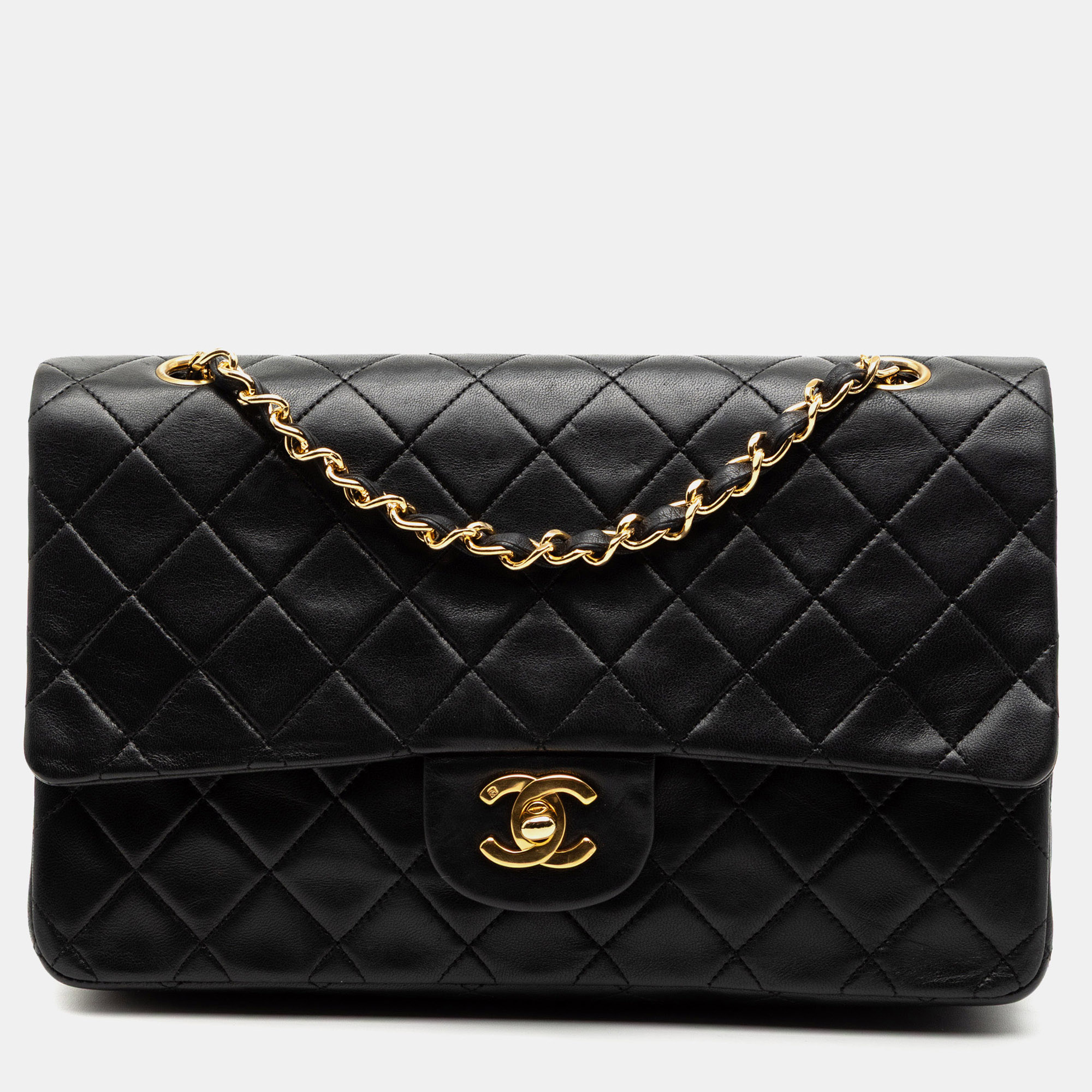

Chanel Black Medium Classic Lambskin Double Flap
