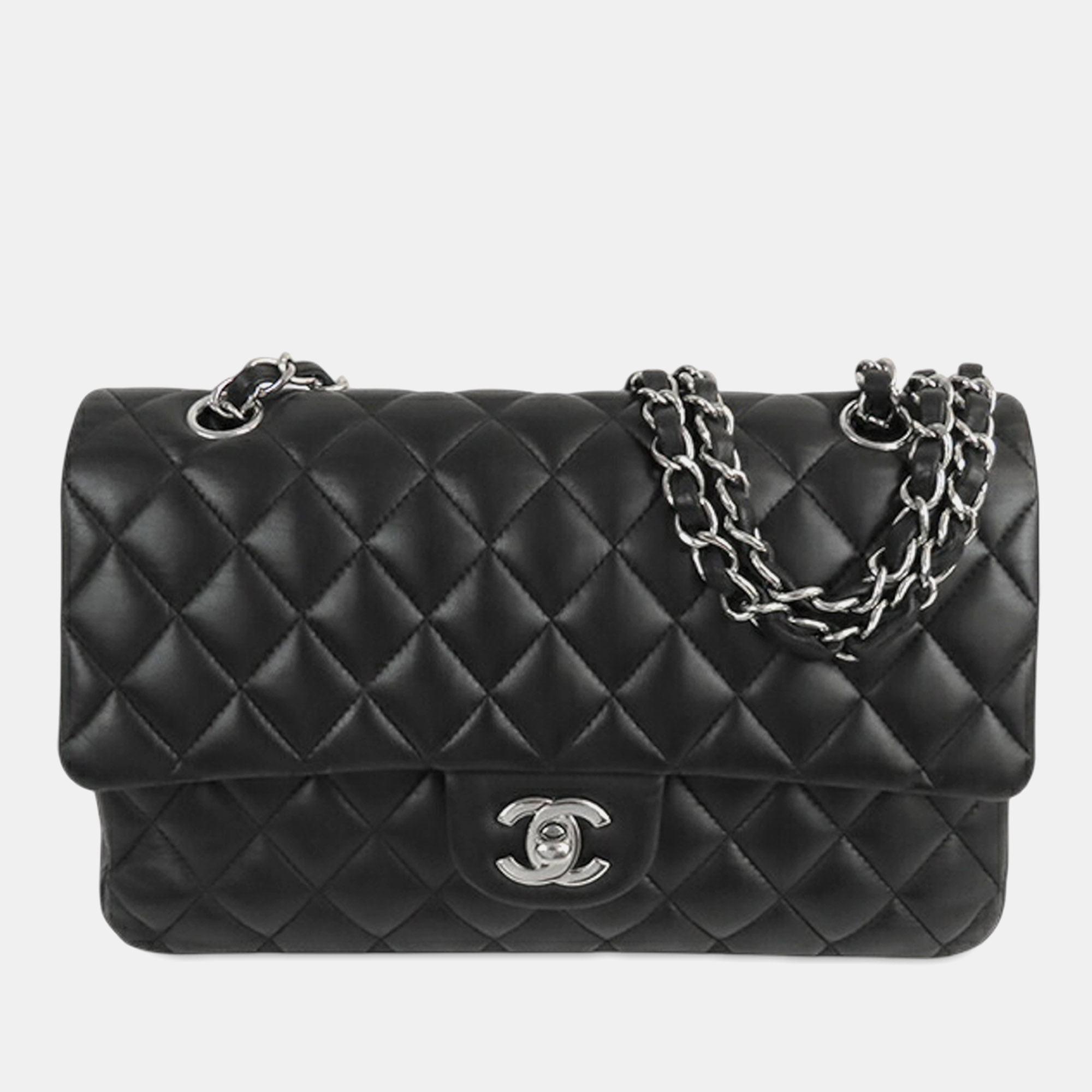 

Chanel Black Medium Classic Lambskin Double Flap