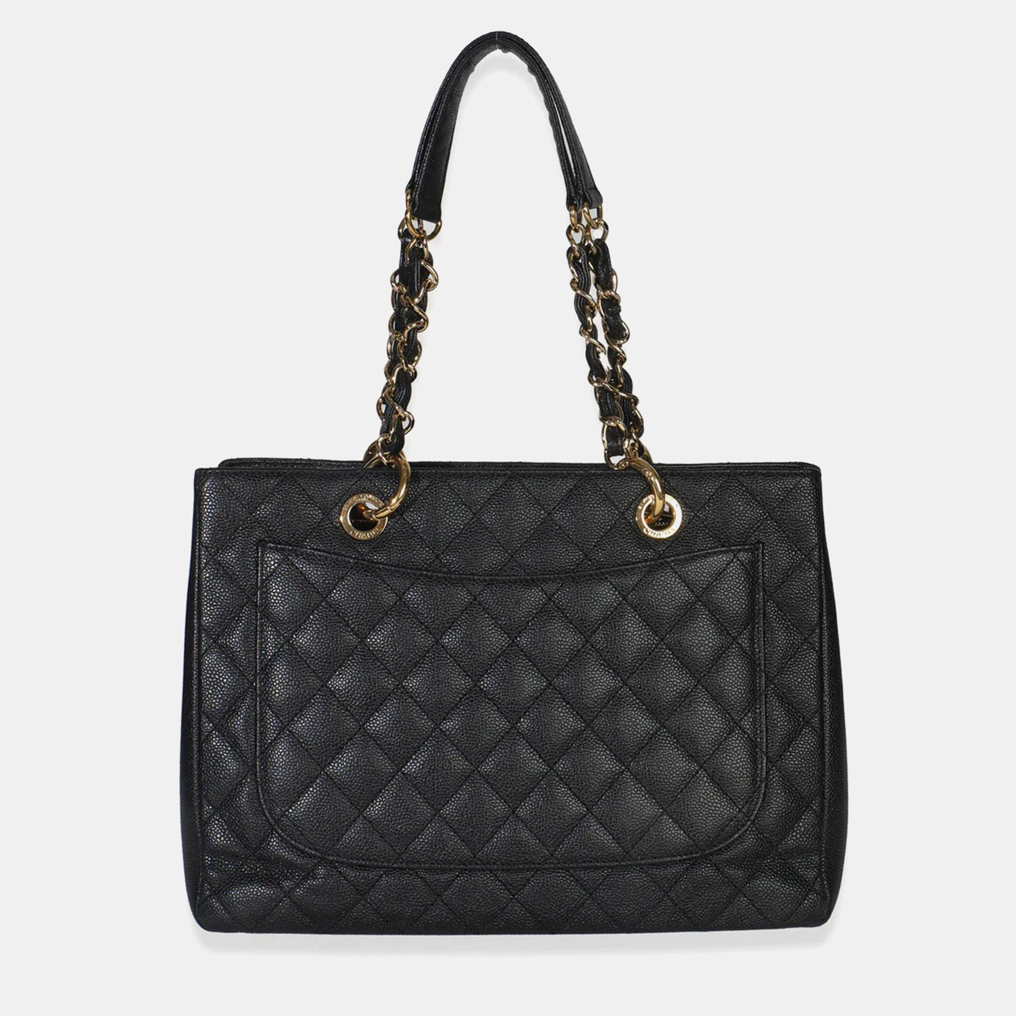 

Chanel Black Quilted Caviar Grand Shopper Tote