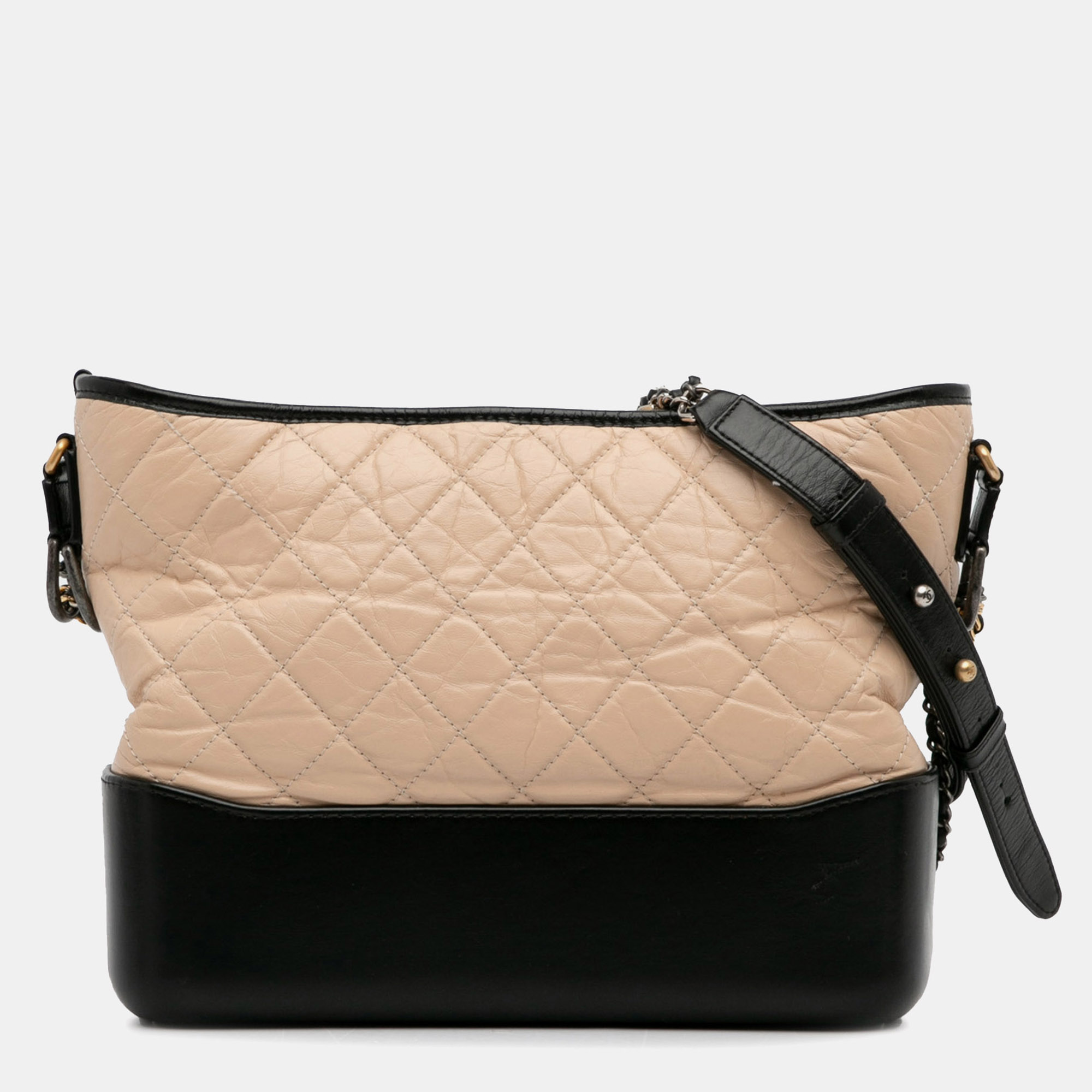 

Chanel Black Brown Medium Bicolor Lambskin Gabrielle Crossbody