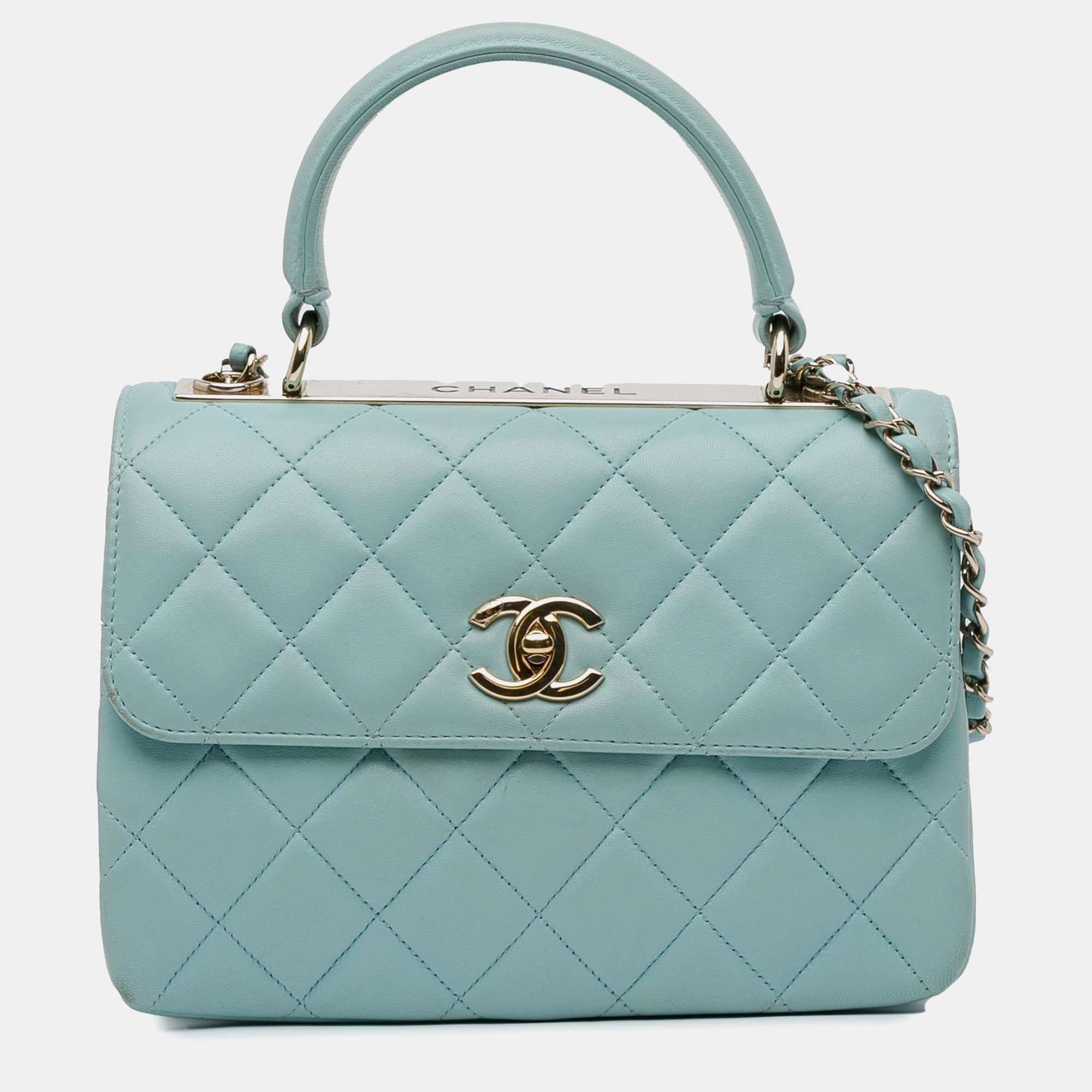 

Chanel Blue Small Quilted Lambskin Trendy CC Flap