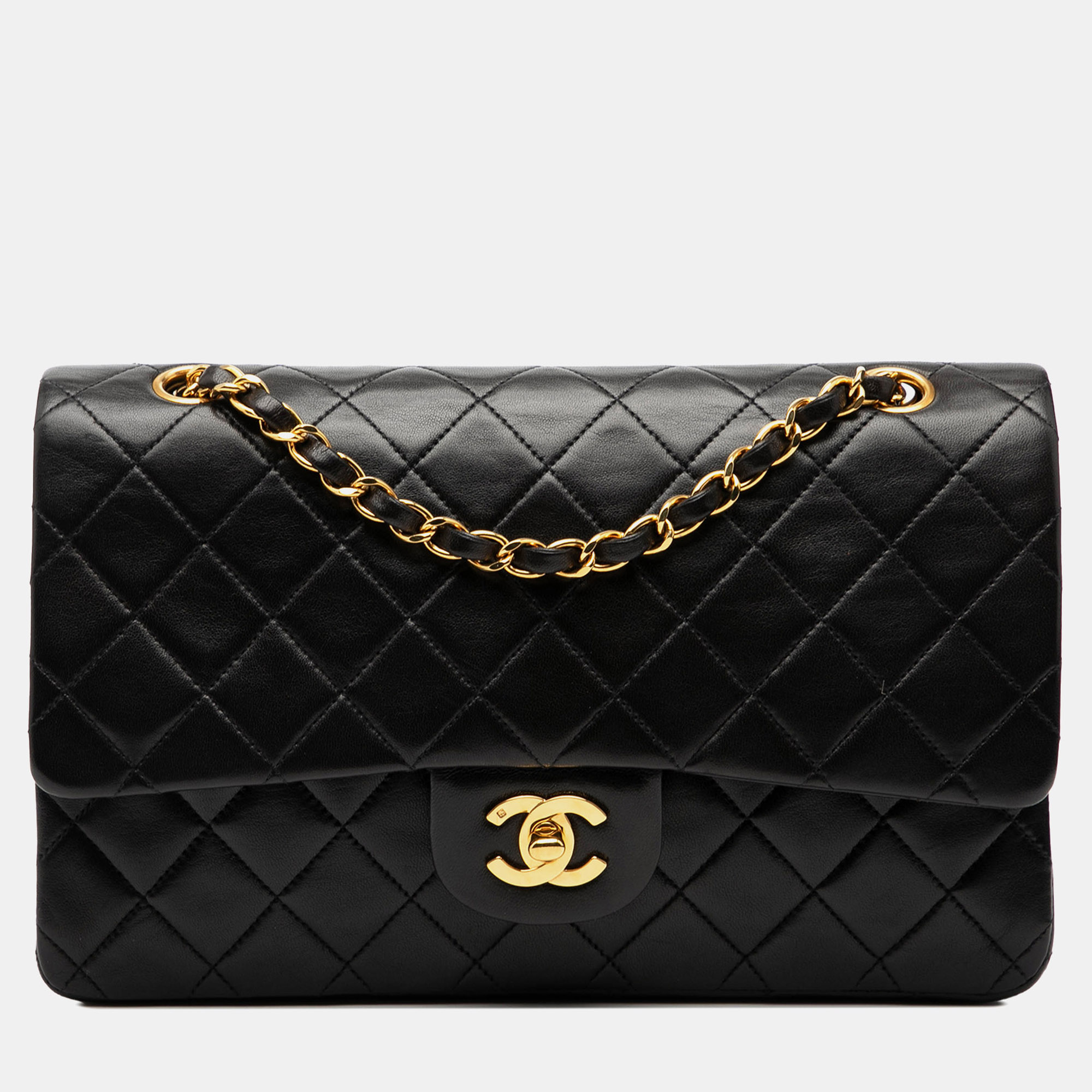 

Chanel Black Medium Classic Lambskin Double Flap