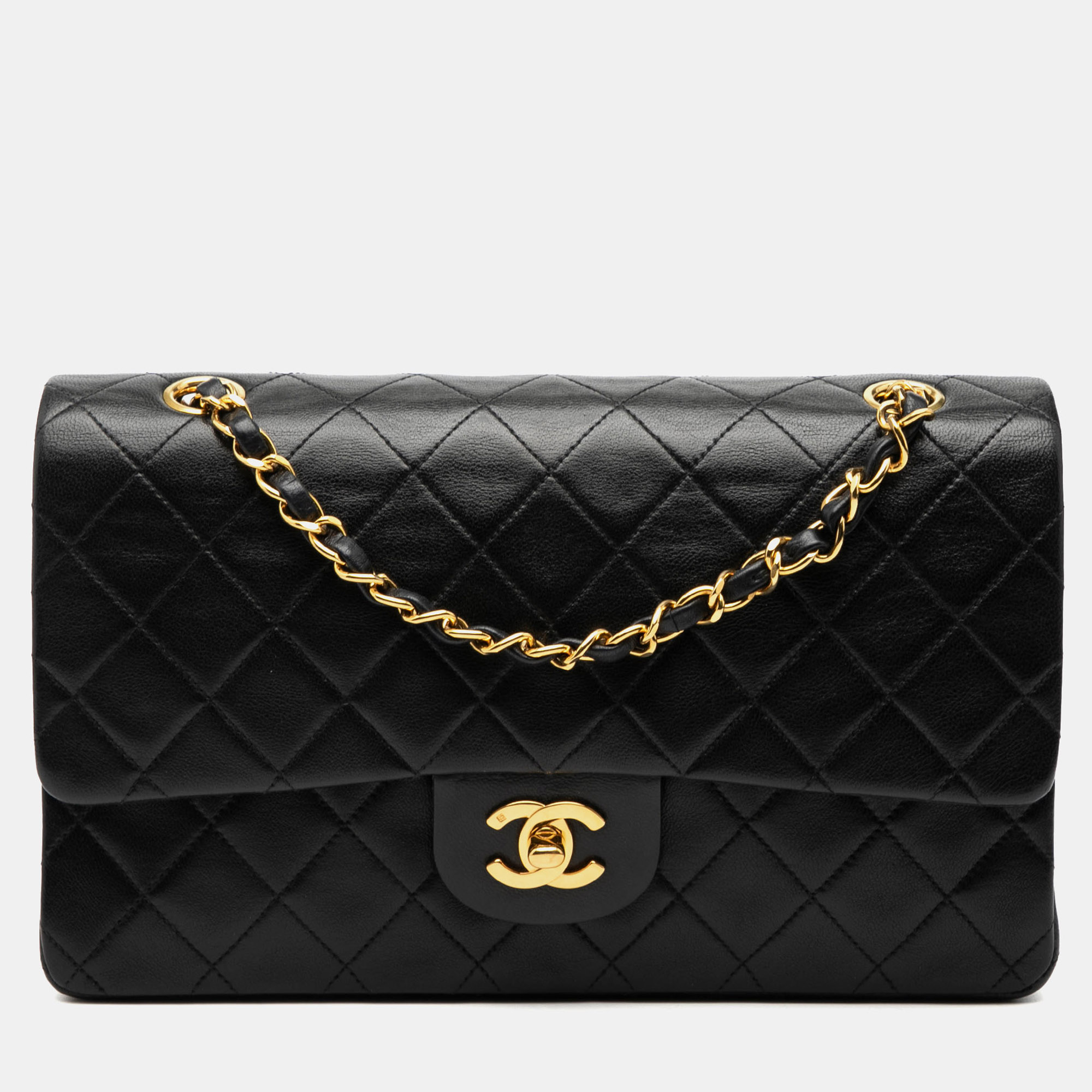 

Chanel Black Medium Classic Lambskin Double Flap