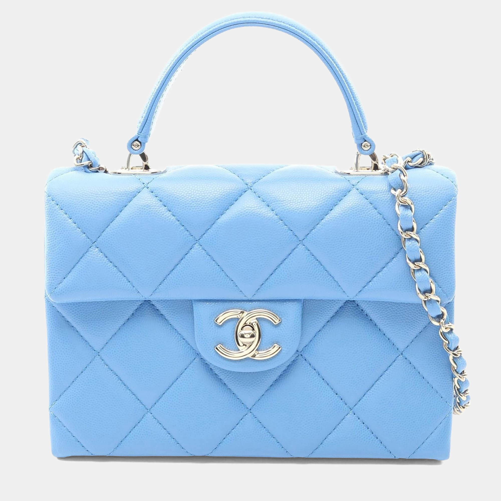 

Chanel Retro Twist Mini Blue Leather Shoulder Bag