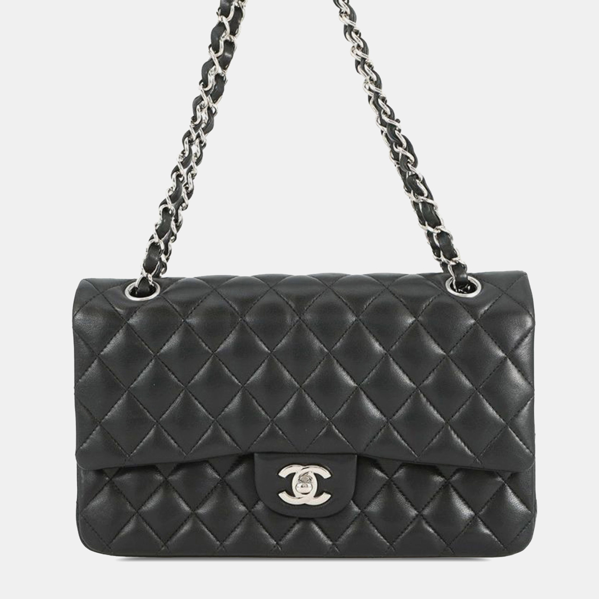 

Chanel Black Medium Classic Lambskin Double Flap