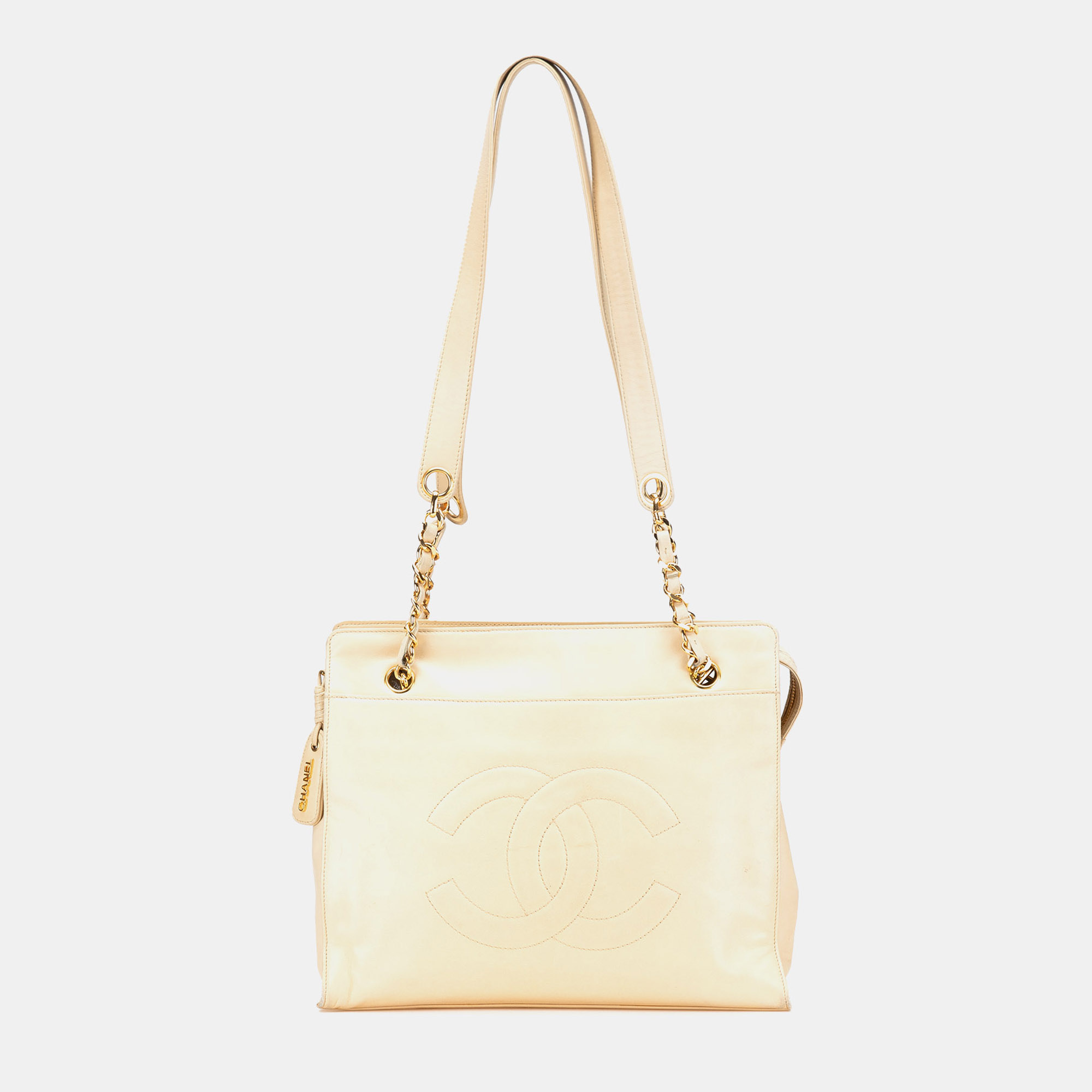 

Chanel Brown CC Lambskin Chain Tote