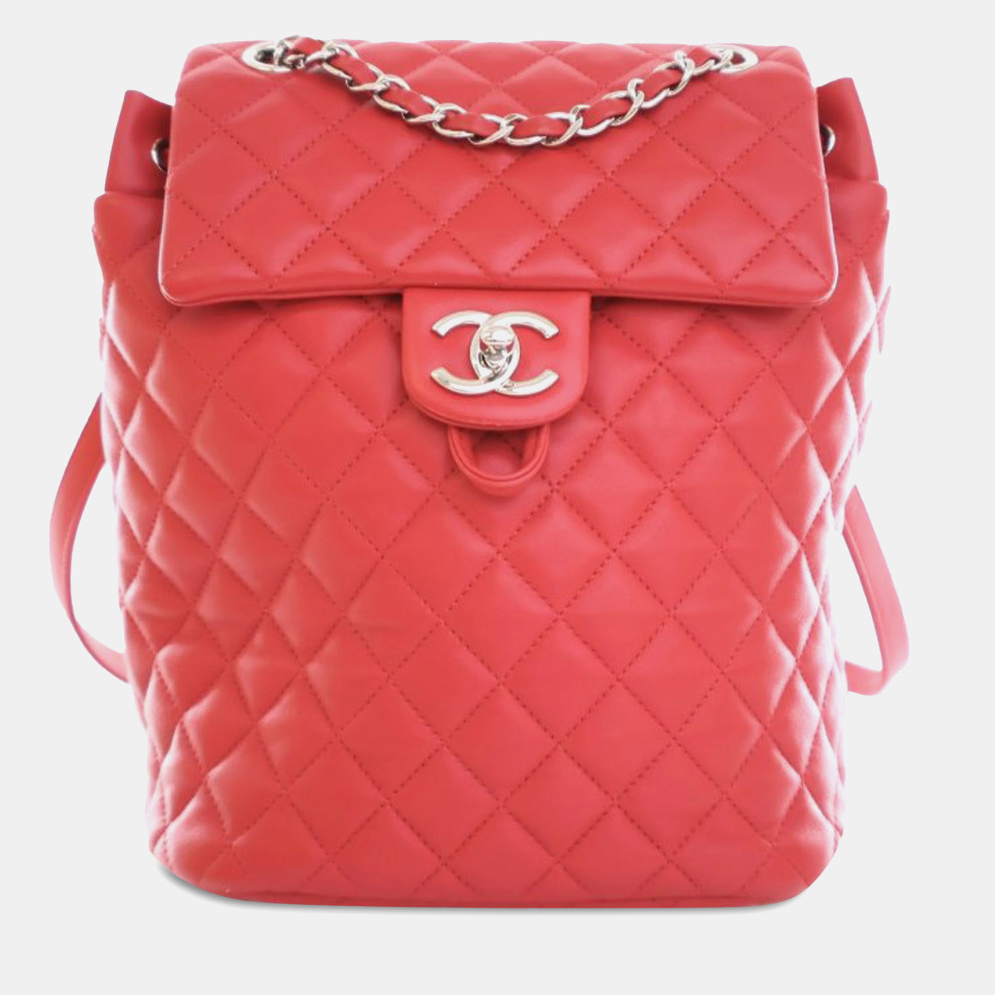 

Chanel Red Small Lambskin Urban Spirit Backpack