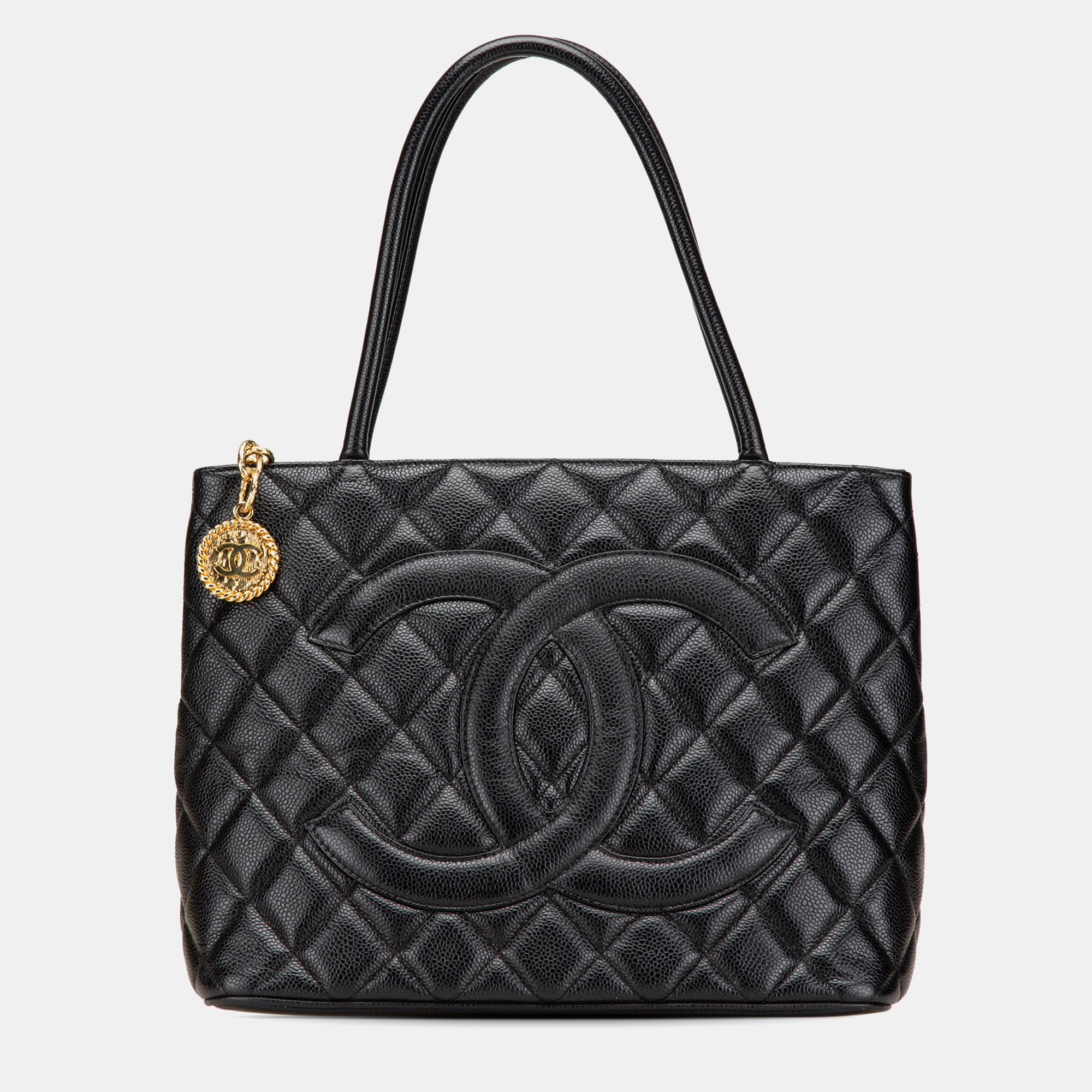 

Chanel Black Caviar Medallion Tote
