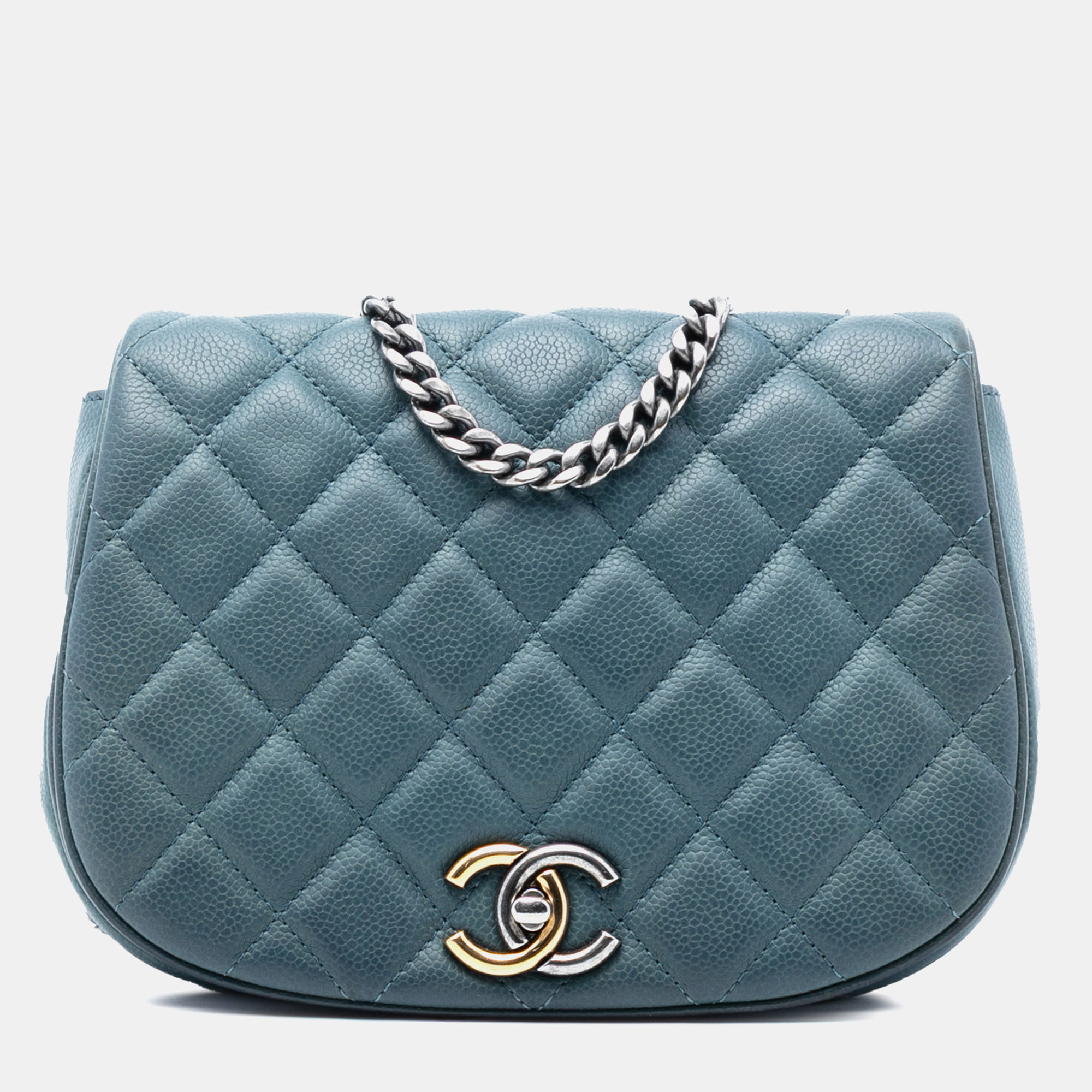 

Chanel Blue Small Quilted Caviar Casual Pocket Flap