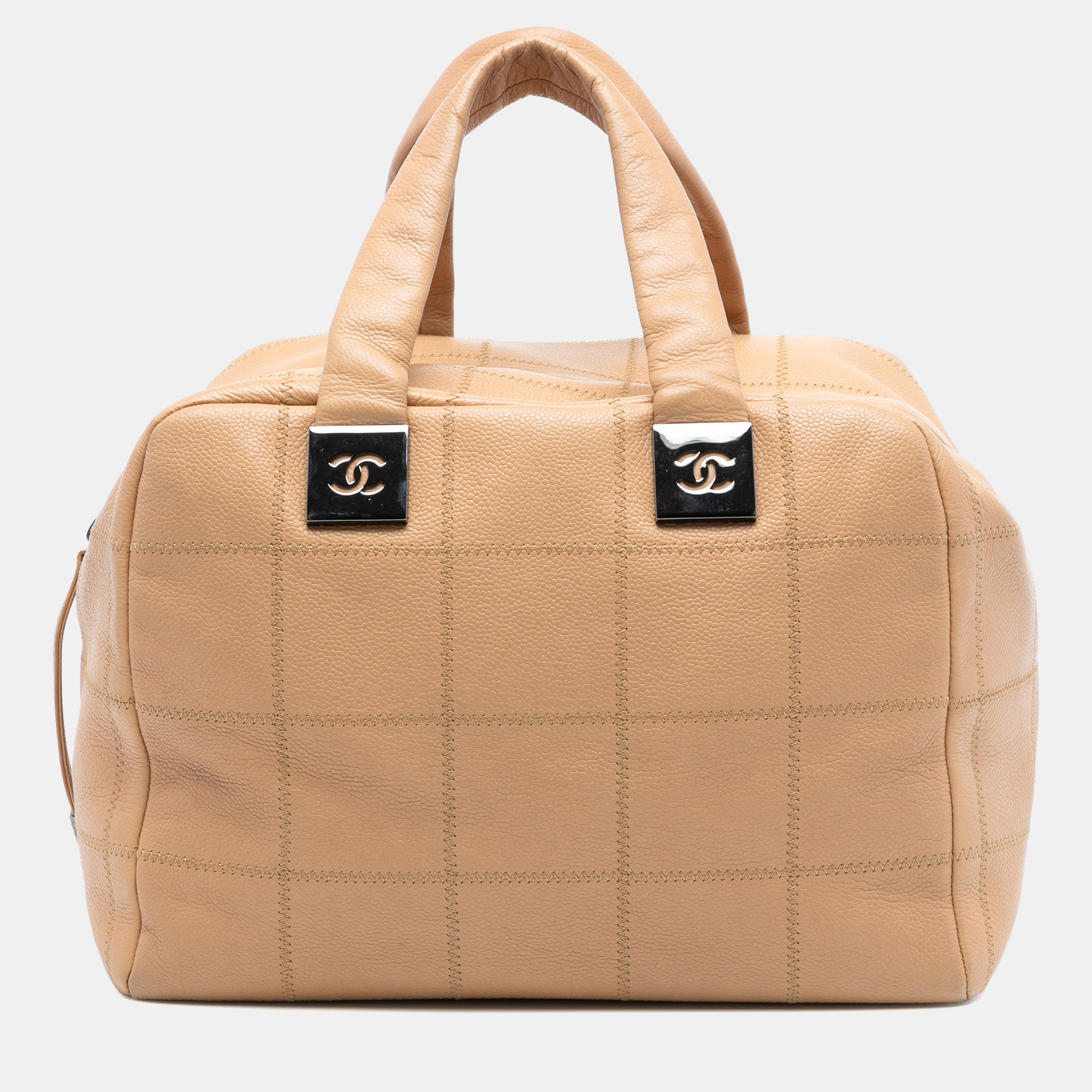 

Chanel Brown CC Choco Bar Caviar Stitched Boston