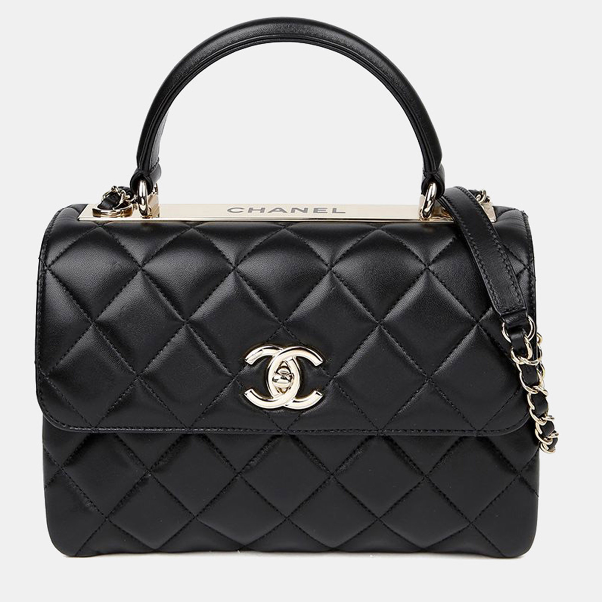 

Chanel Trendy CC Small Black Leather Shoulder Bag
