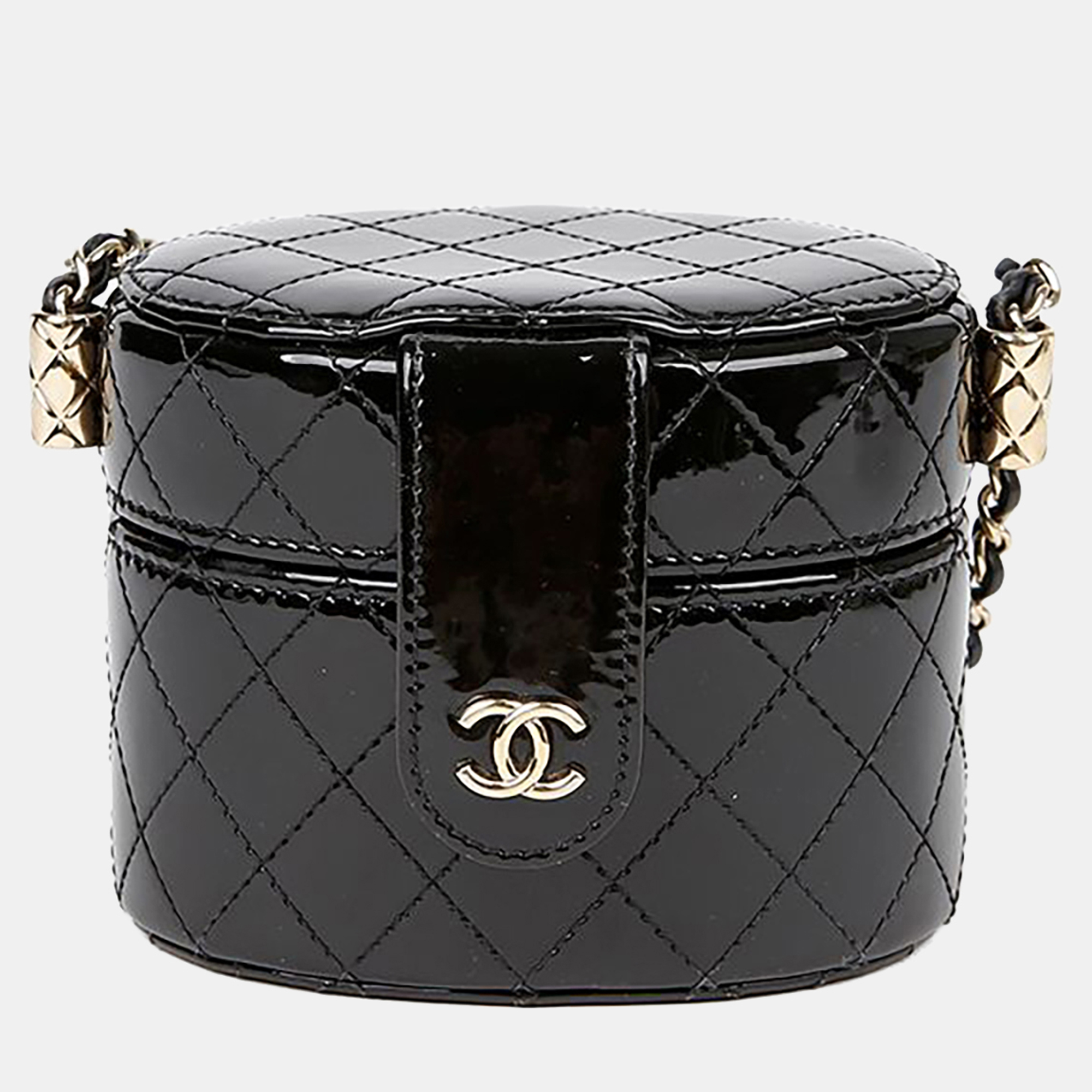 

Chanel Cosmetic Vanity Mini Black Leather Crossbody Bag