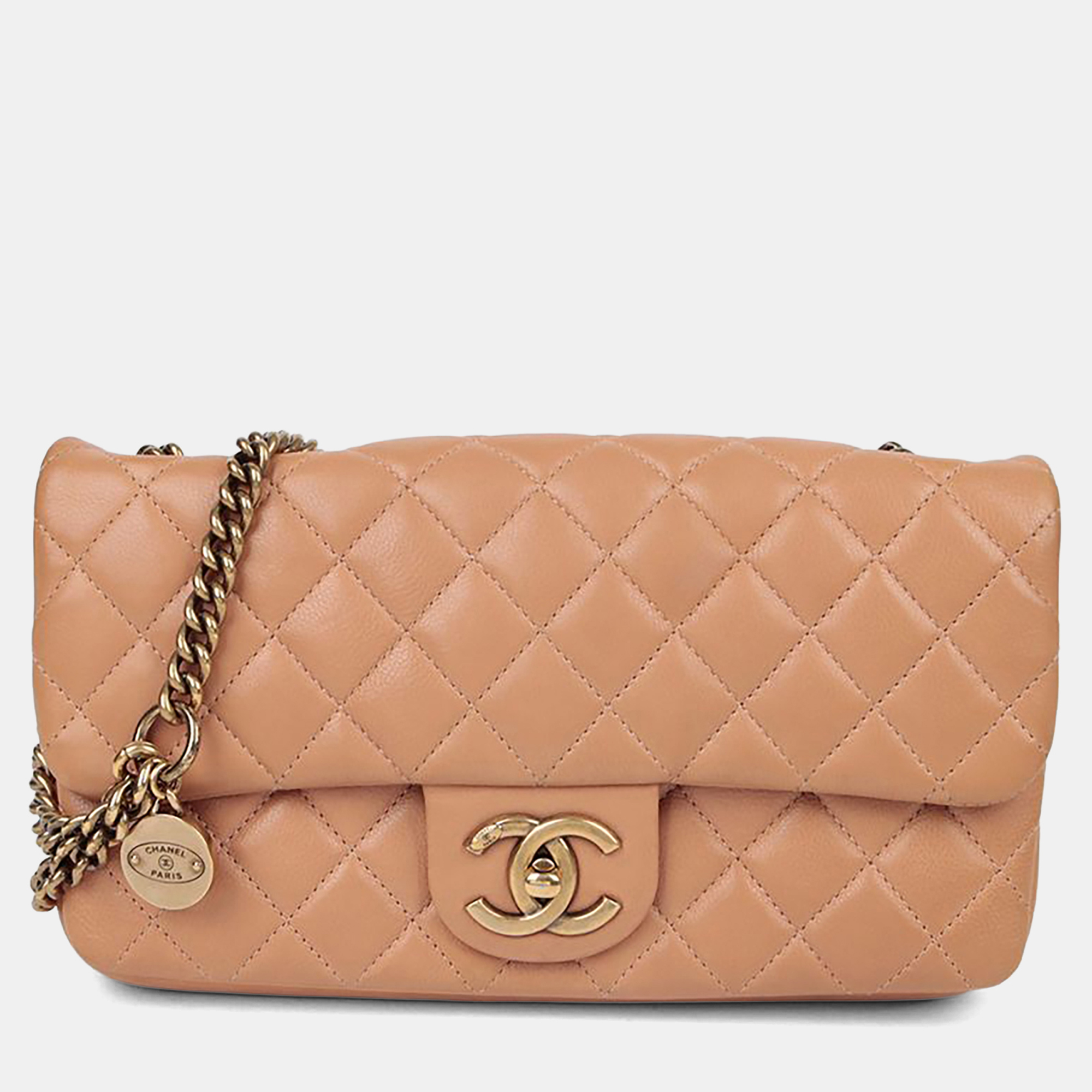 

Chanel Classic Flap White Caviar Leather Shoulder Bag