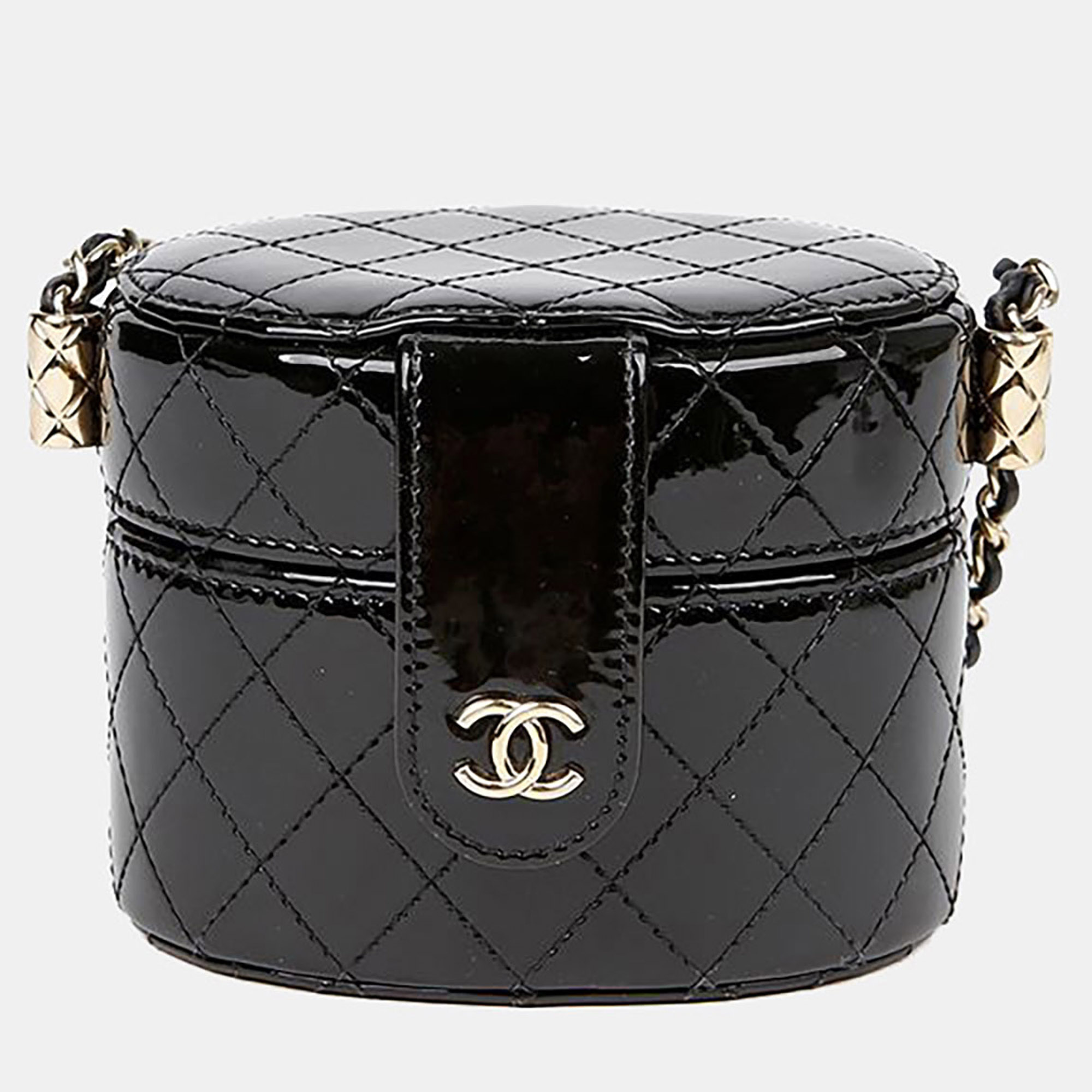 

Chanel Black Leather Mini Vanity Crossbody Bag