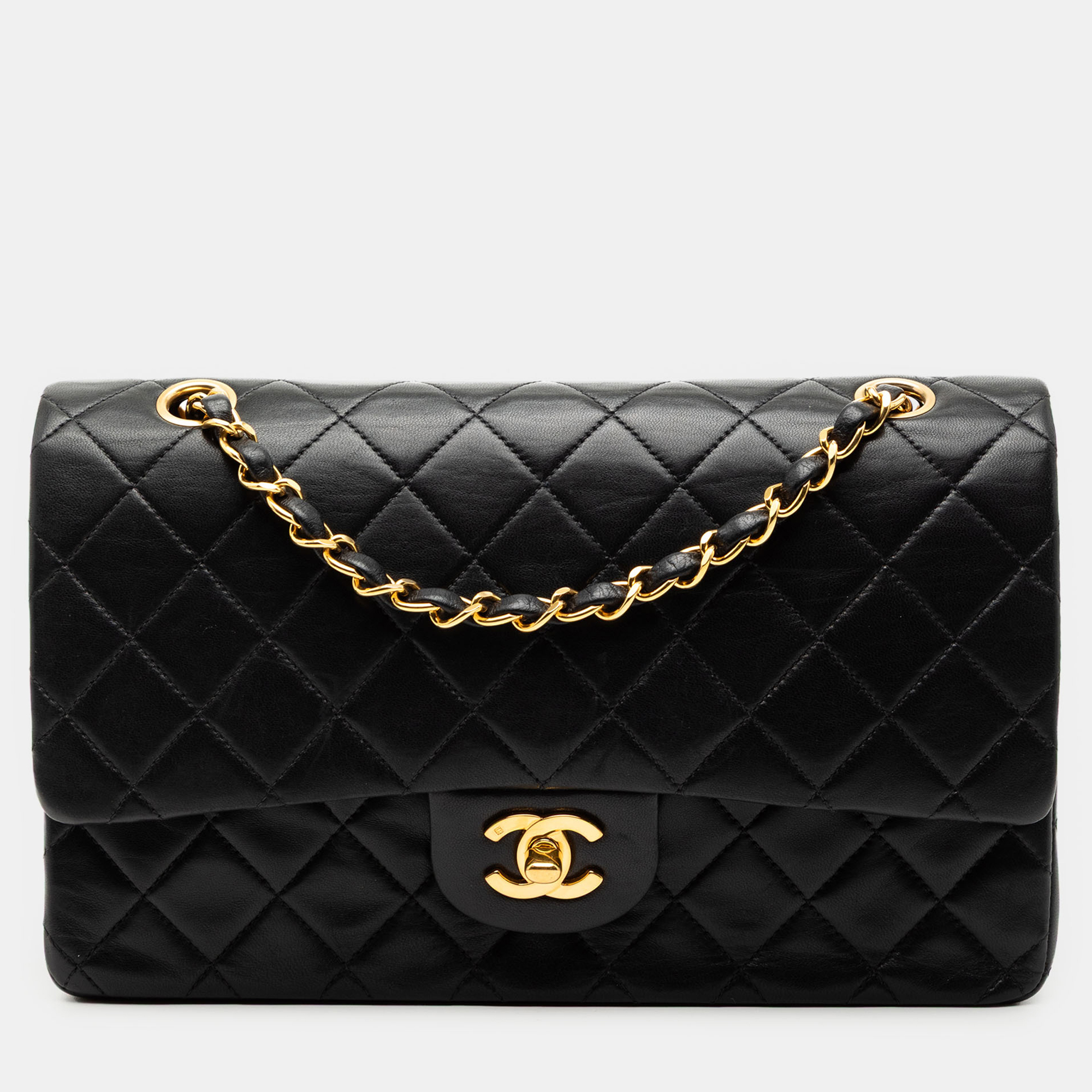 

Chanel Black Medium Classic Lambskin Double Flap