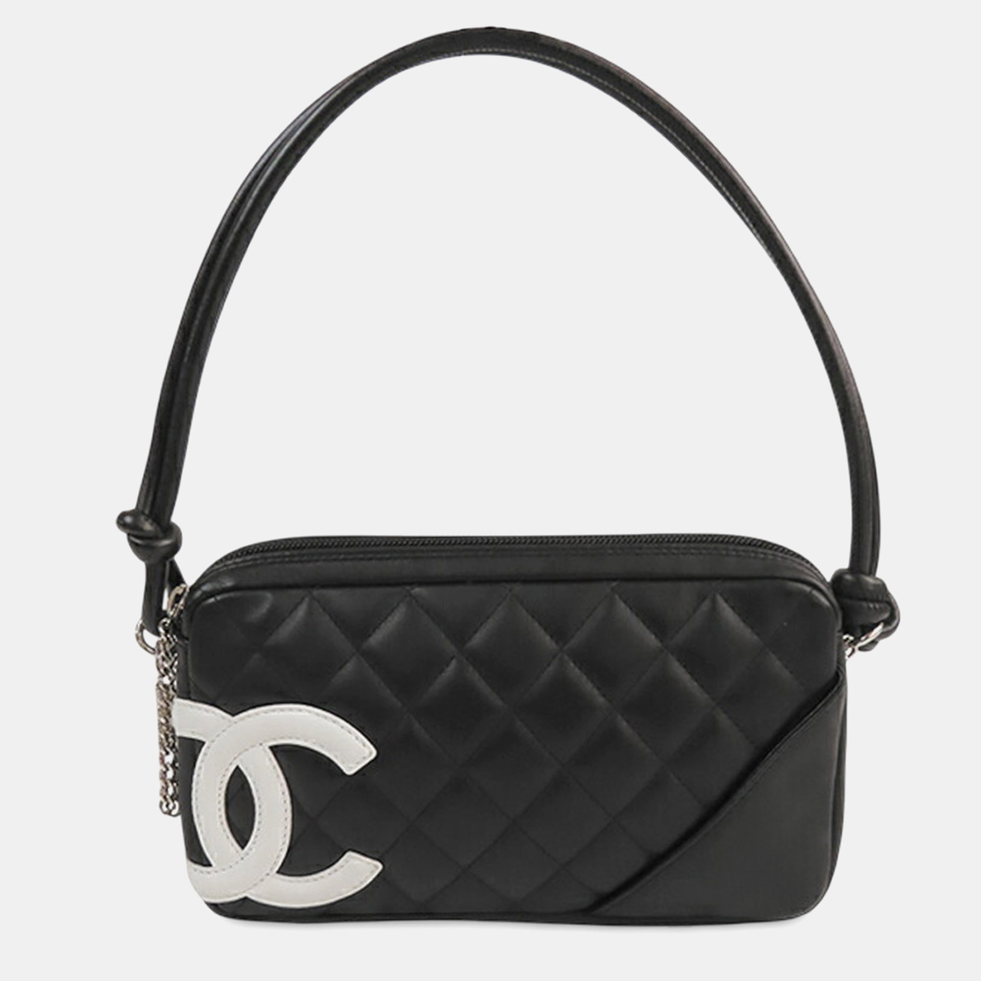 

Chanel Black Quilted Lambskin Cambon Ligne Pochette
