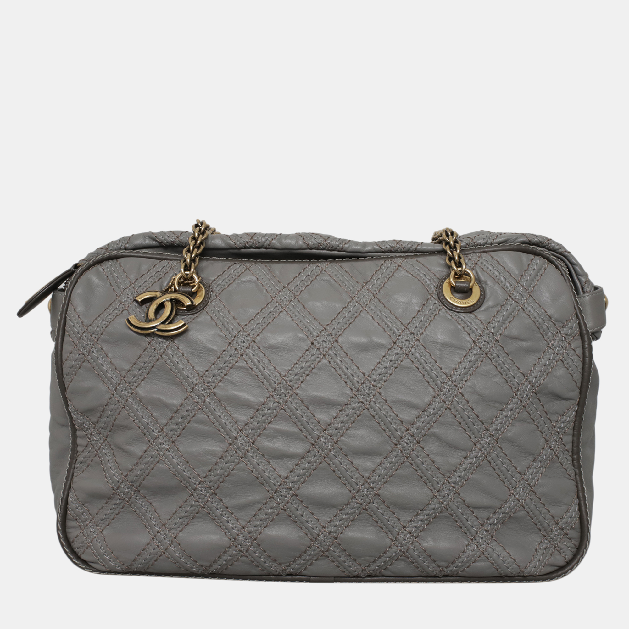 

Chanel Grey Calf Triptych Tote Bag