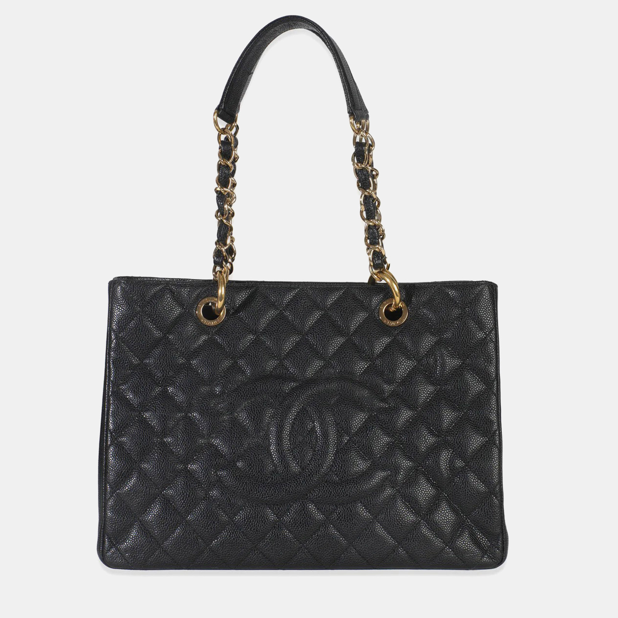 

Chanel Black Quilted Caviar Grand Shopper Tote