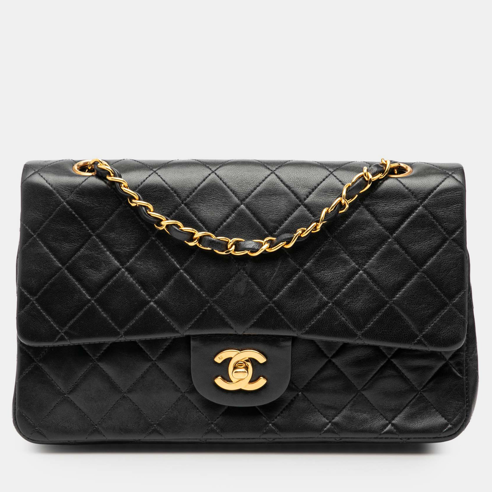 

Chanel Black Medium Classic Lambskin Double Flap