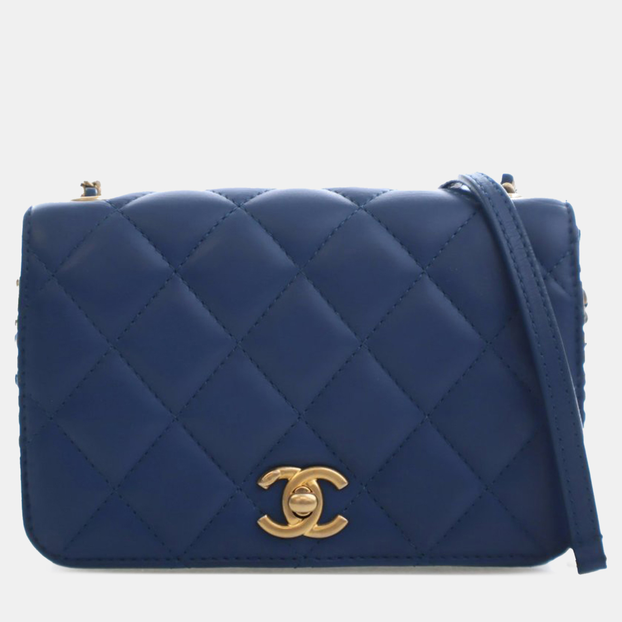 

Chanel Blue Small Quilted Calfskin Everyday Chic Flap