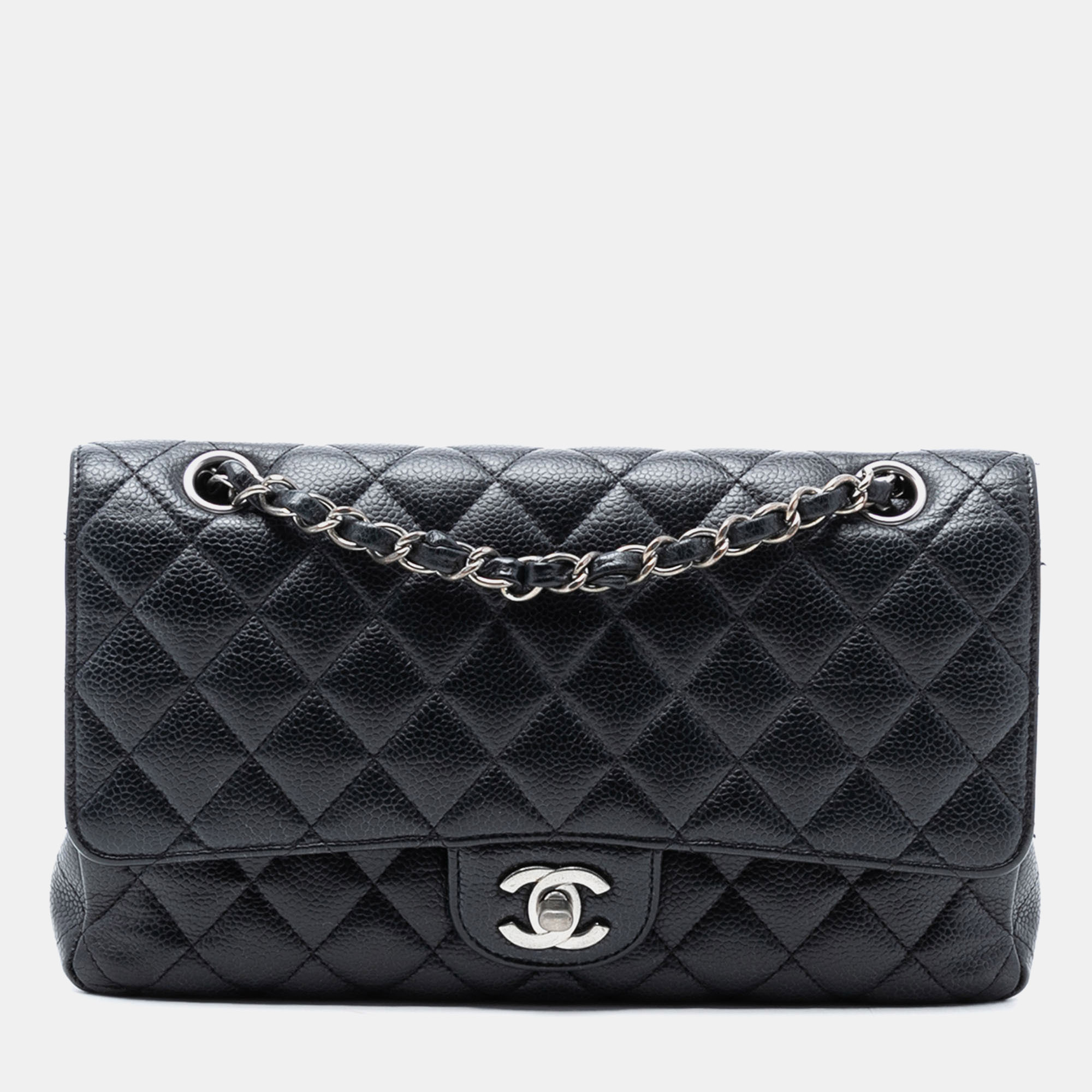 

Chanel Black Medium Classic Caviar Double Flap