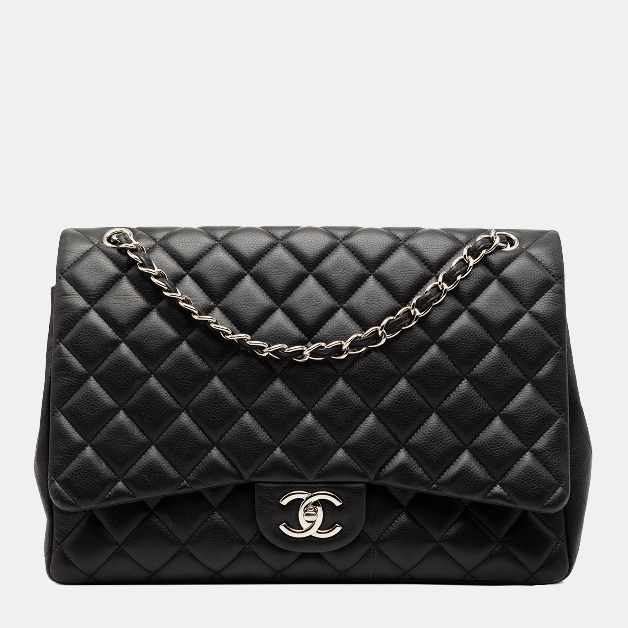 

Chanel Black Maxi Classic Caviar Double Flap