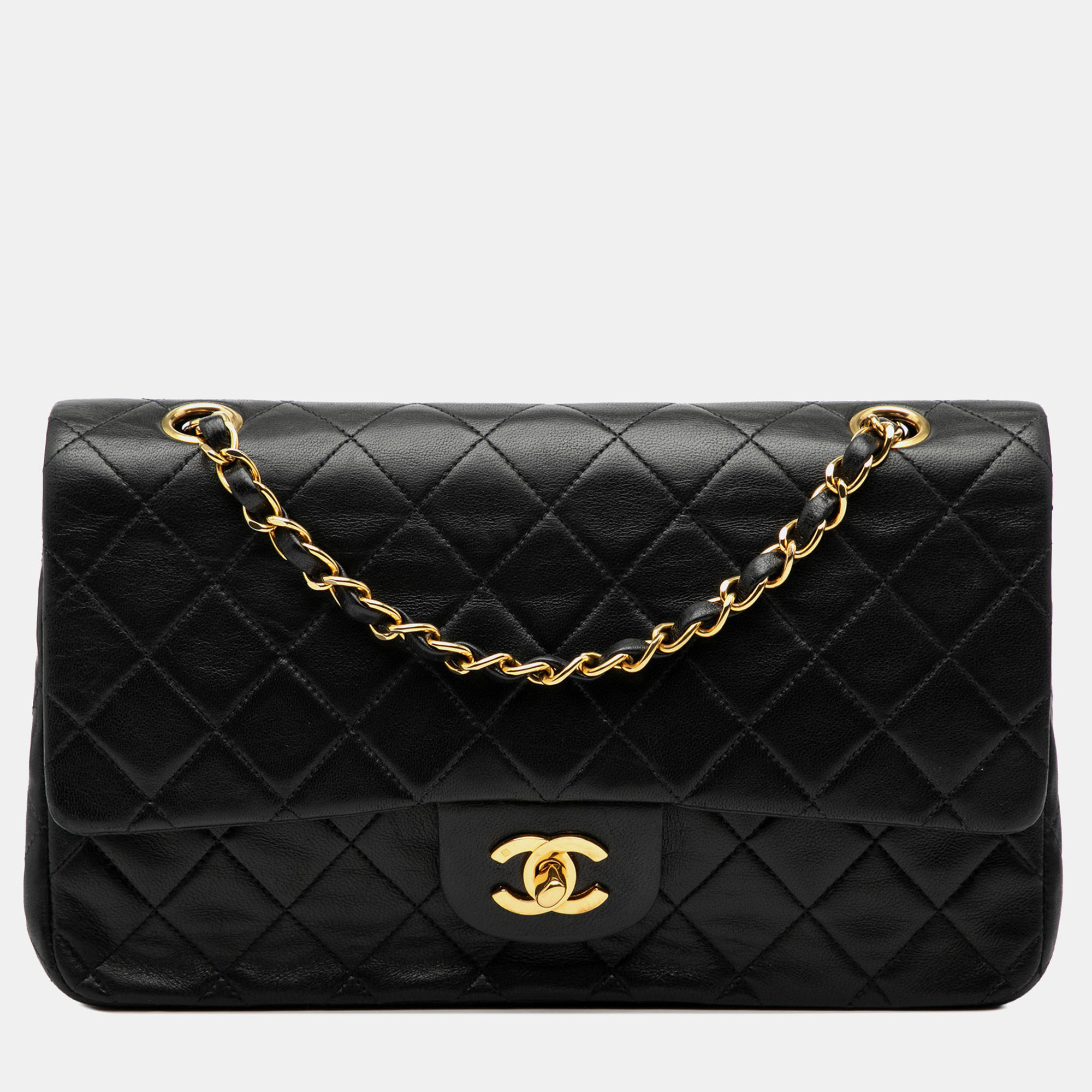 

Chanel Black Medium Classic Lambskin Double Flap