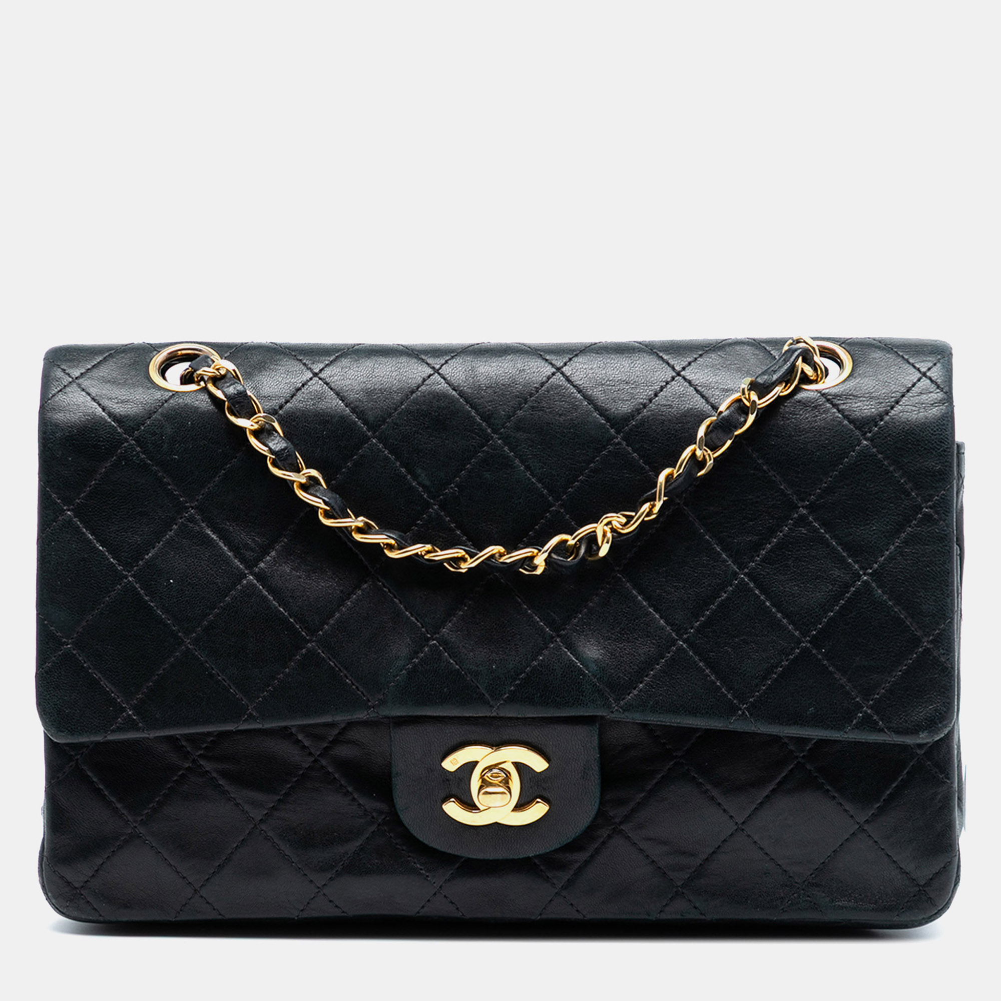 

Chanel Black Medium Classic Lambskin Double Flap