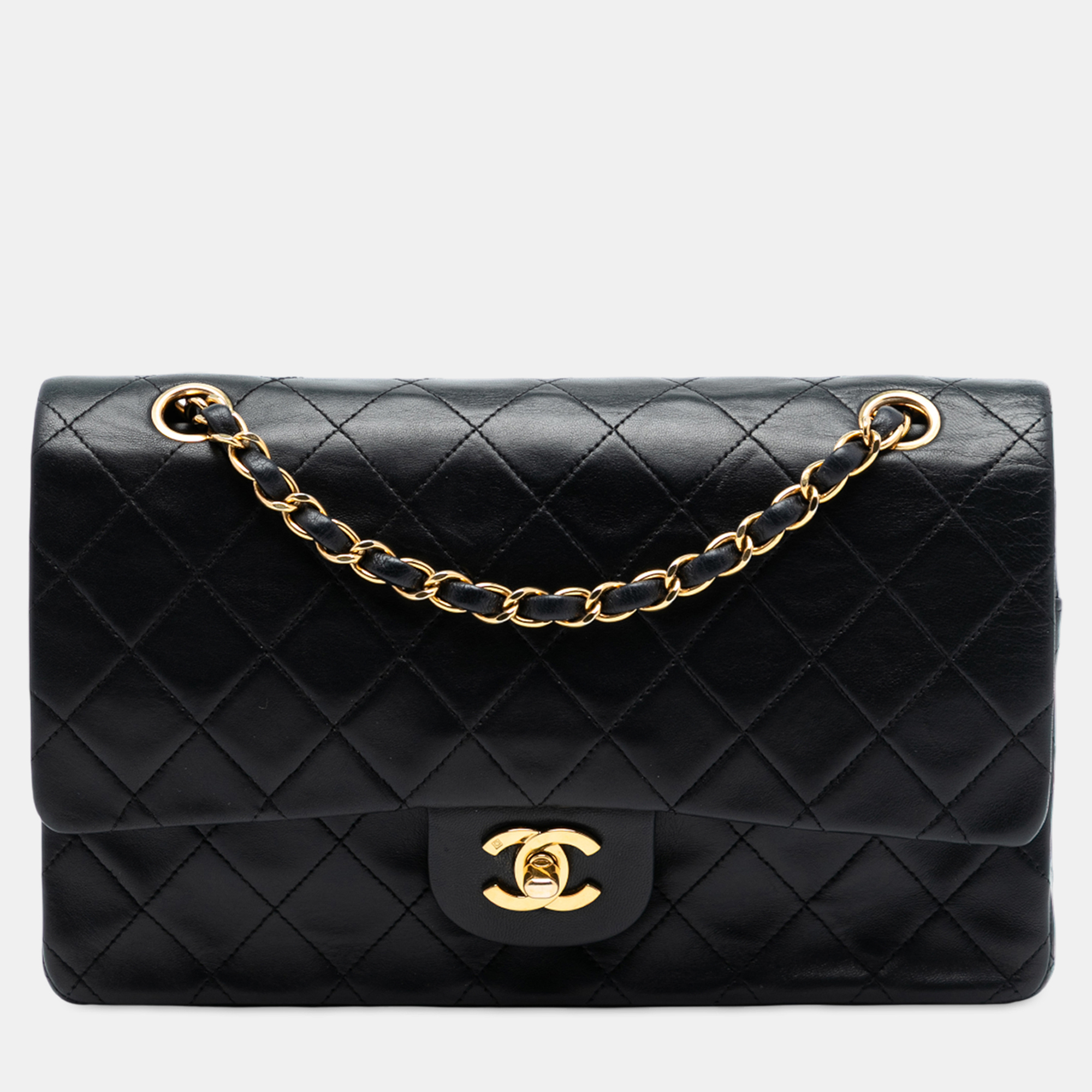 

Chanel Black Medium Classic Lambskin Double Flap