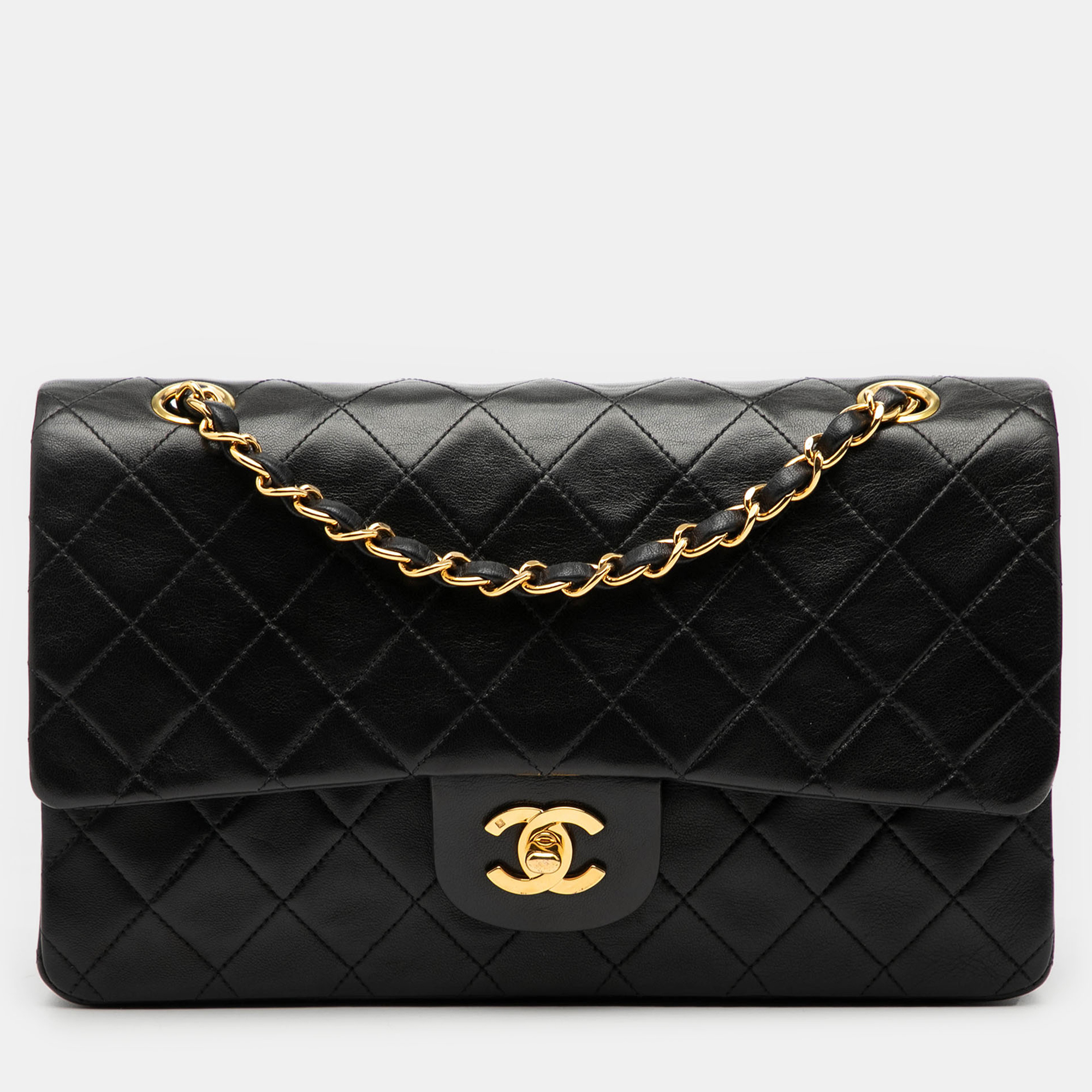 

Chanel Black Medium Classic Lambskin Double Flap