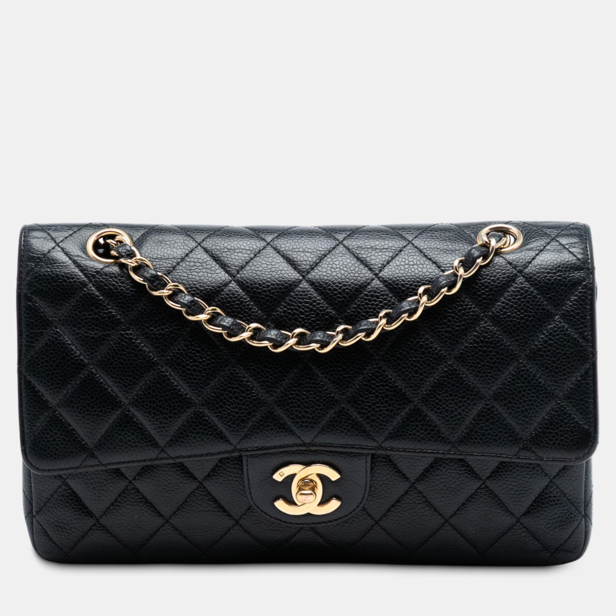 

Chanel Black Medium Classic Caviar Double Flap