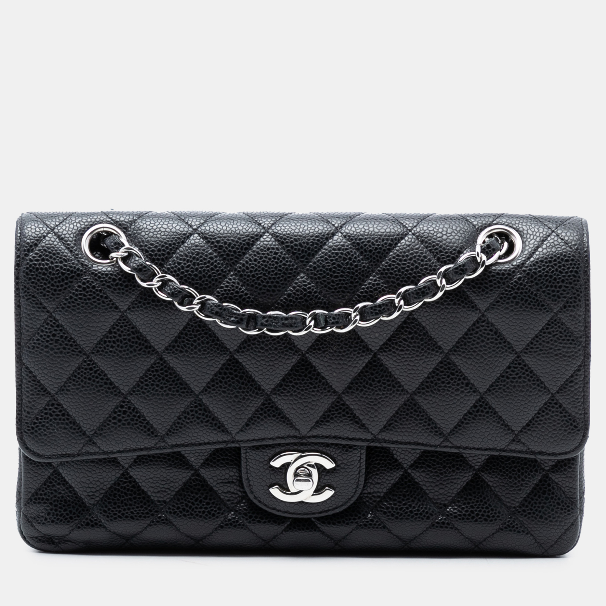 

Chanel Black Medium Classic Caviar Double Flap