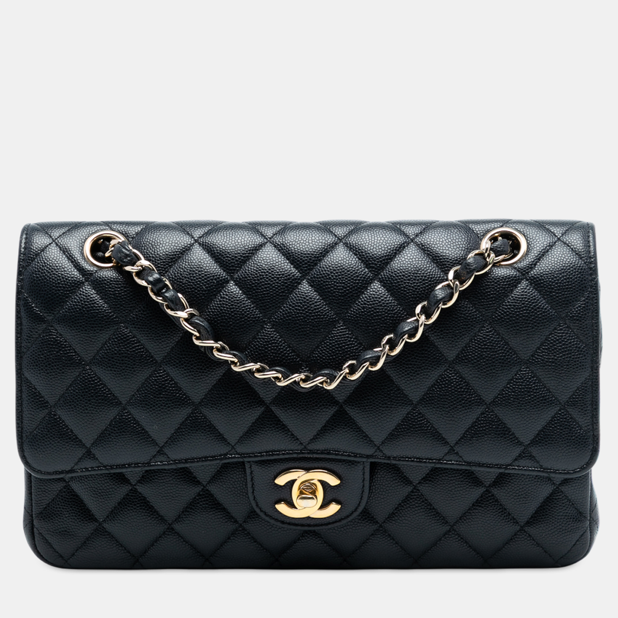 

Chanel Blue Medium Classic Caviar Double Flap