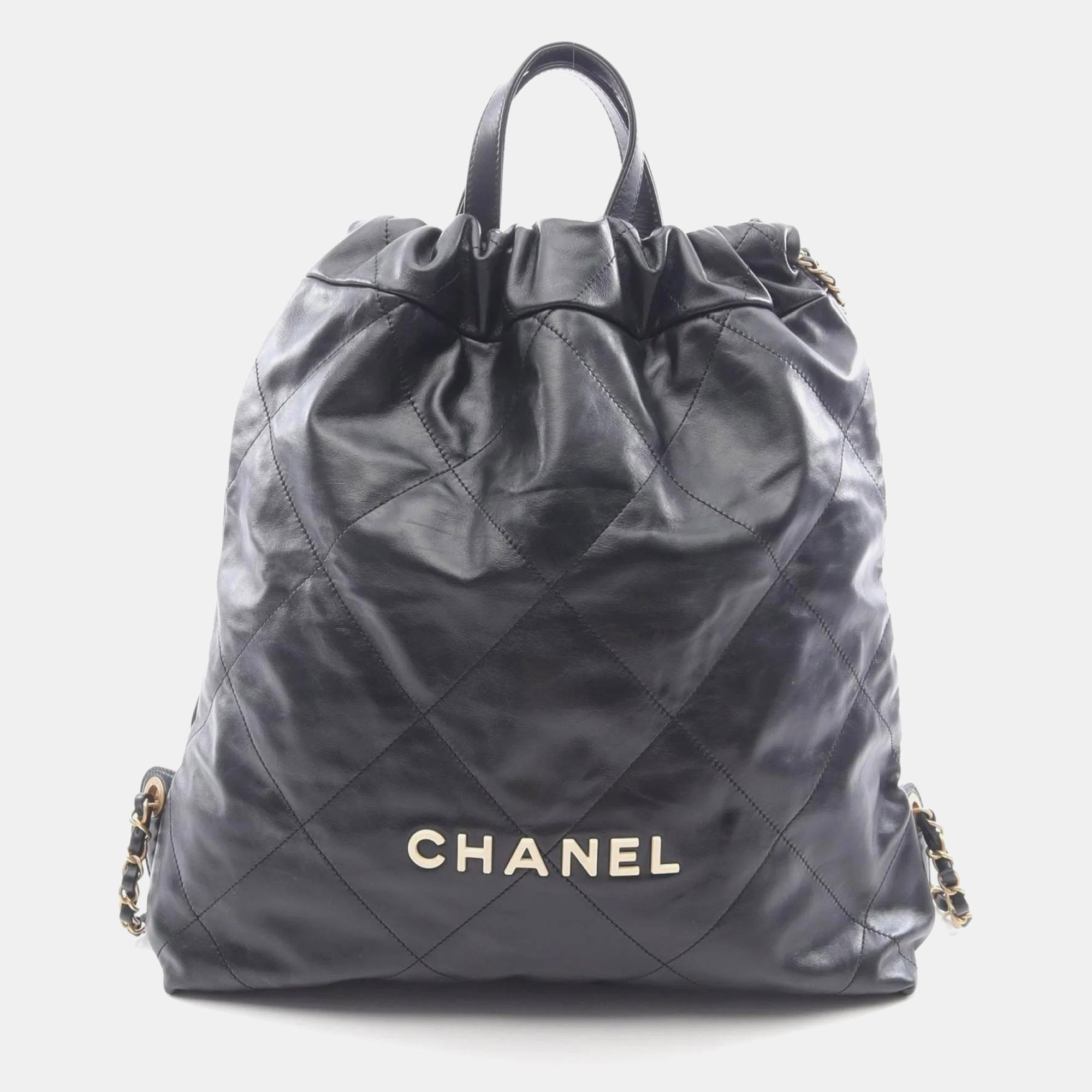 

Chanel 22 Large Backpack Leather Black