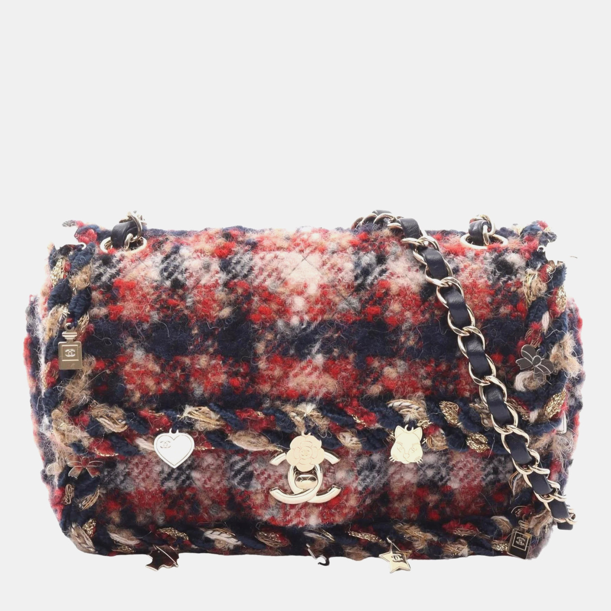 

Chanel Multicolor Tweed Mini Matelasse 20 Shoulder Bag