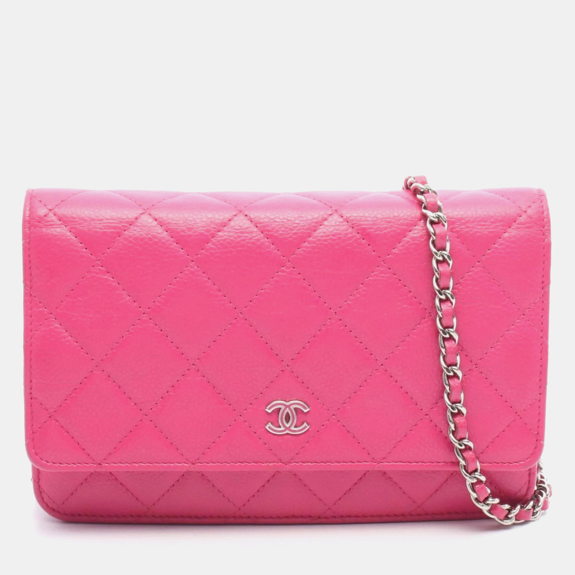 

Chanel Matelasse Shoulder Bag In Grained Calfskin Caviar Pink