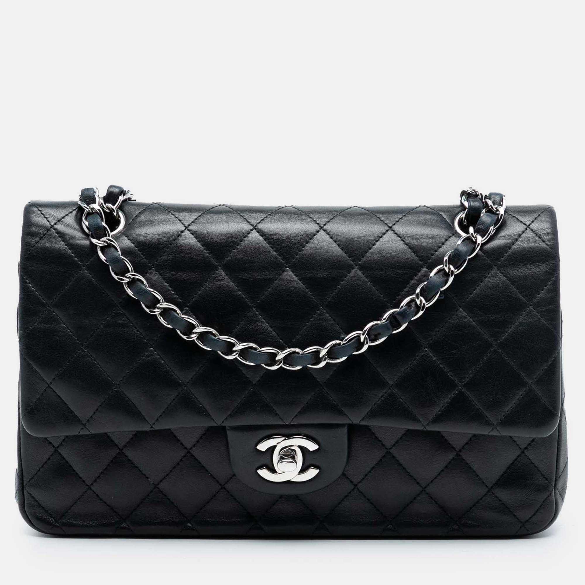 

Chanel Black Medium Classic Lambskin Double Flap