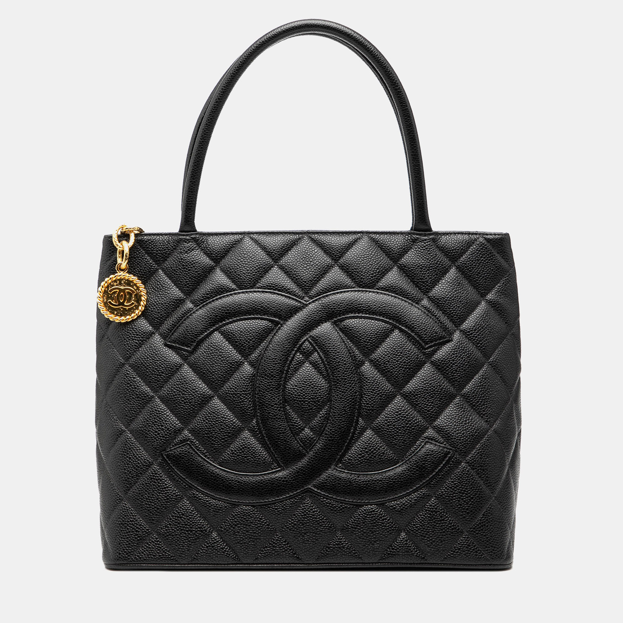 

Chanel Black Caviar Medallion Tote