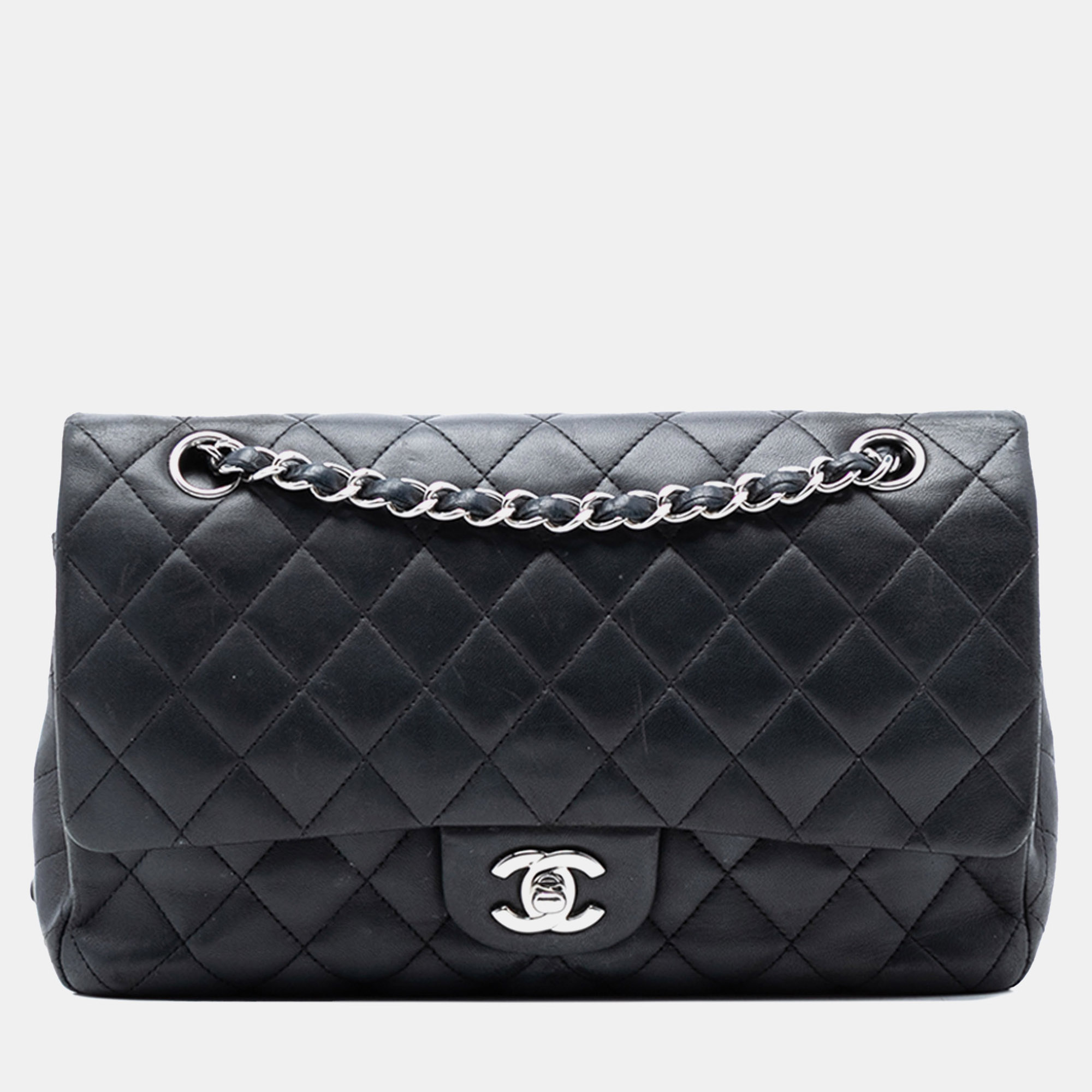 

Chanel Black Medium Classic Lambskin Double Flap