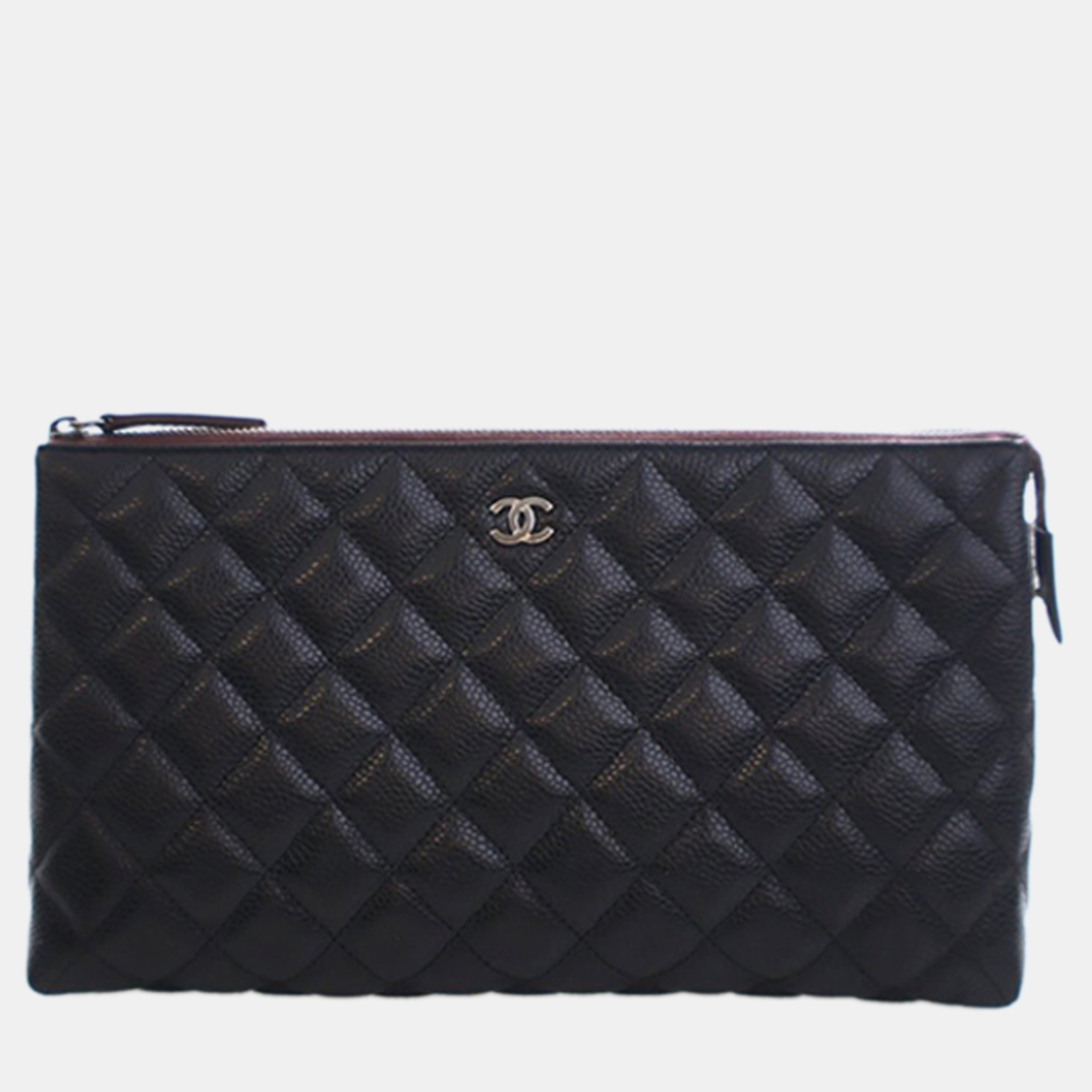 

Chanel Black CC Quilted Caviar Toiletry Pouch