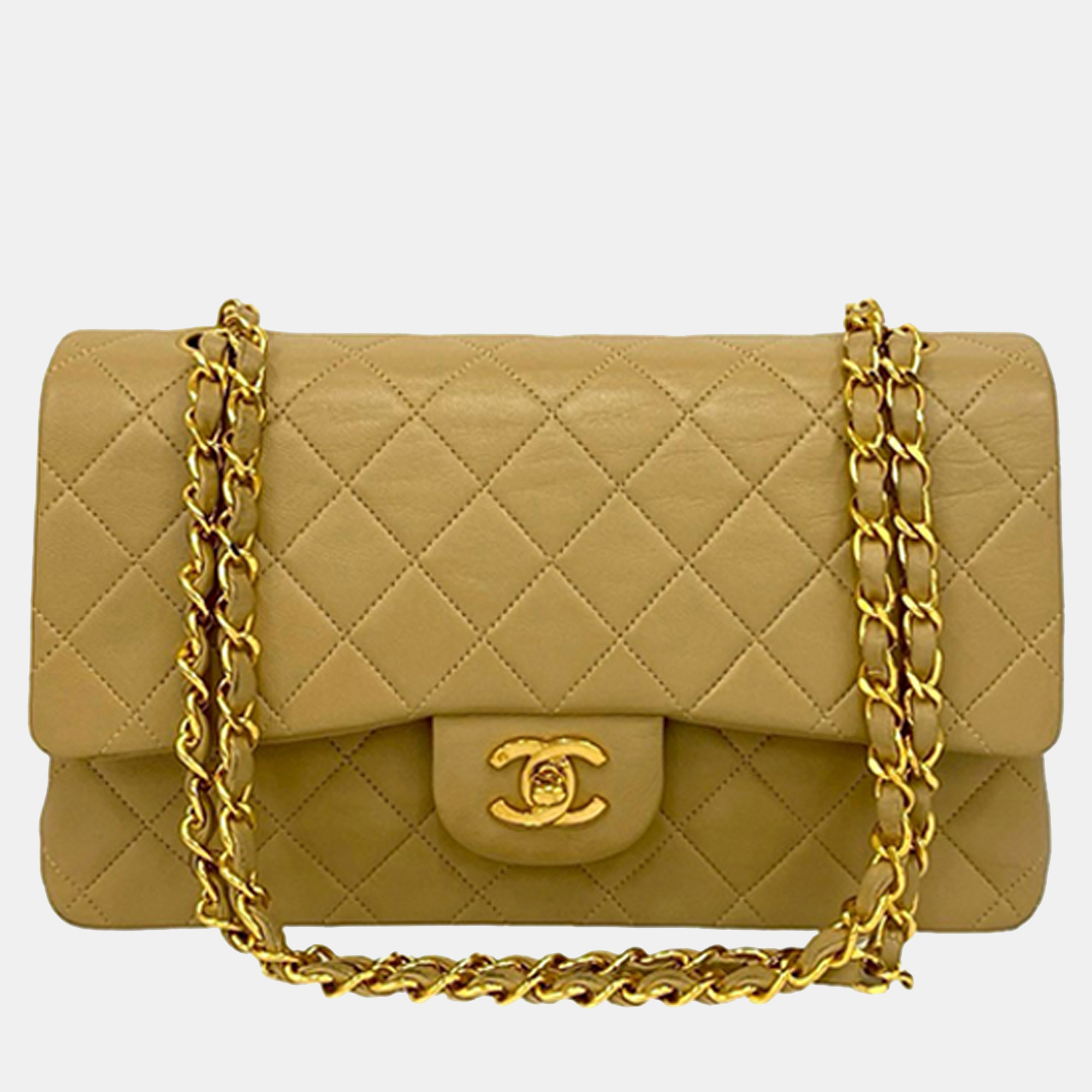 

Chanel Brown Medium Classic Lambskin Double Flap