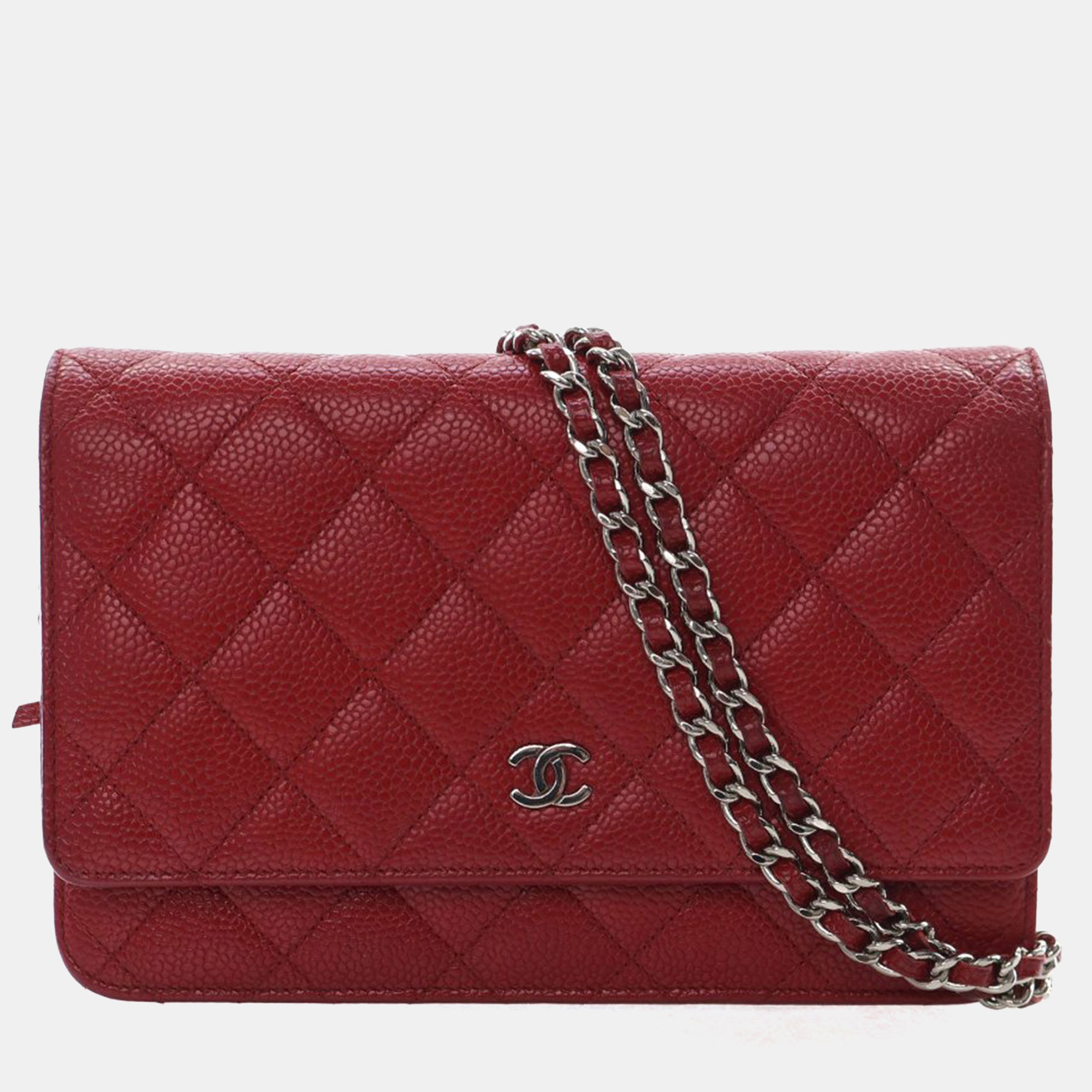 

Chanel Caviar Wallet On Chain (WOC), Red
