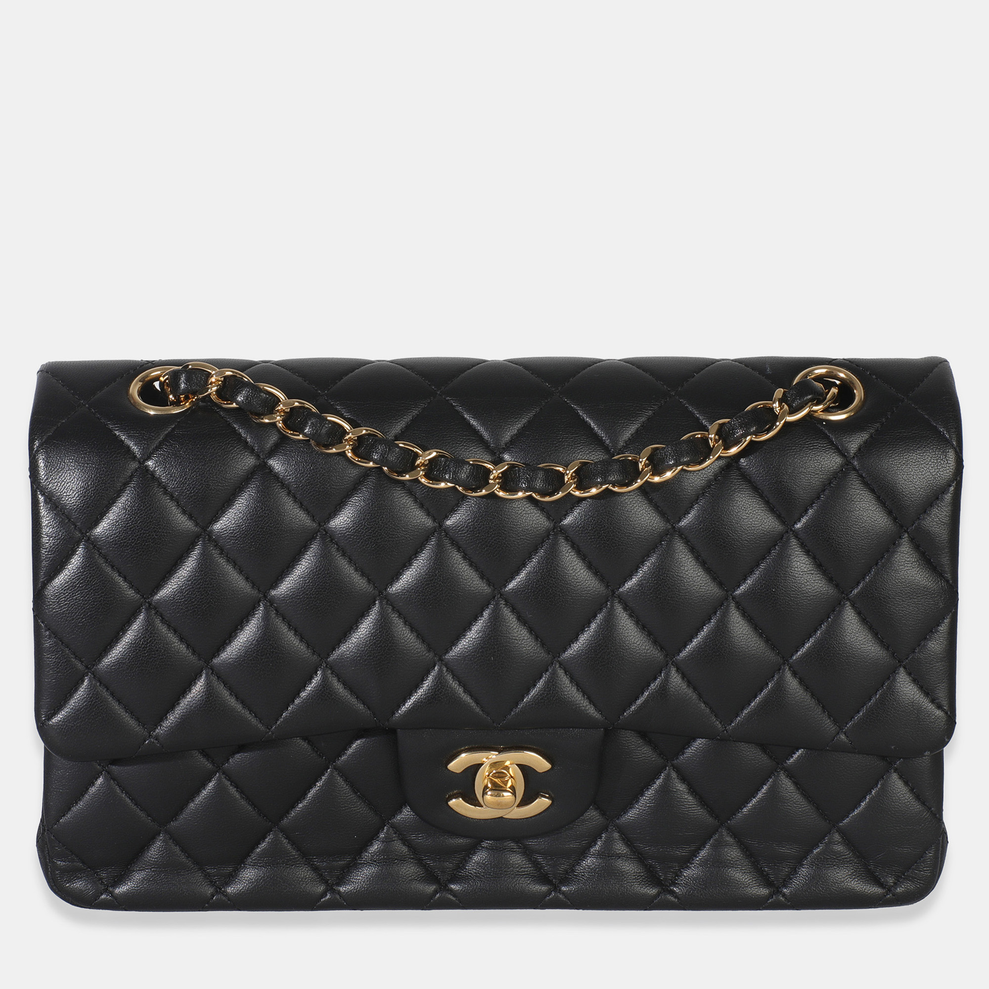

Chanel Black Quilted Lambskin Medium Classic Double Flap Handbag