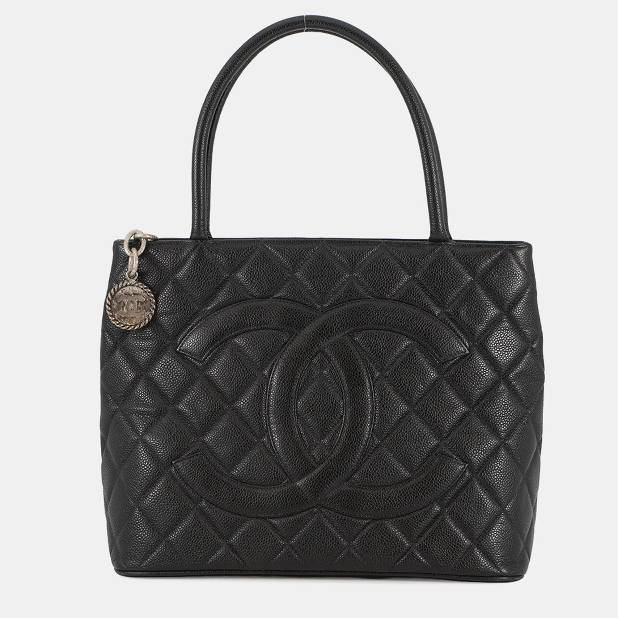 

Chanel Medallion Tote Black Caviar Leather