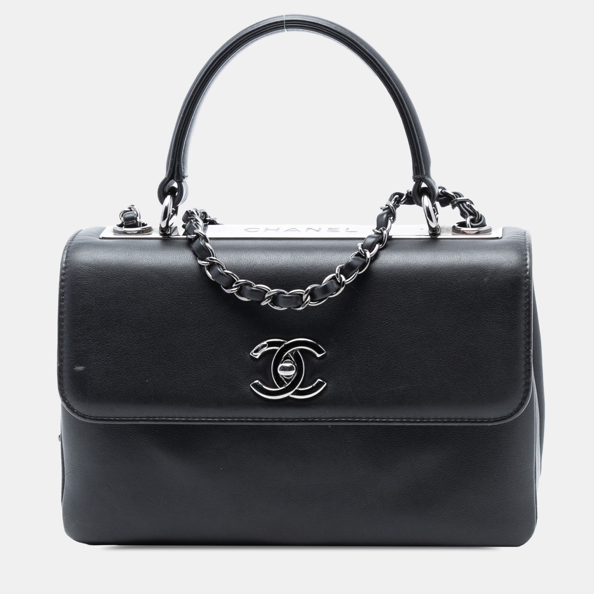 

Chanel Black Small Lambskin Trendy CC Top Handle Bag