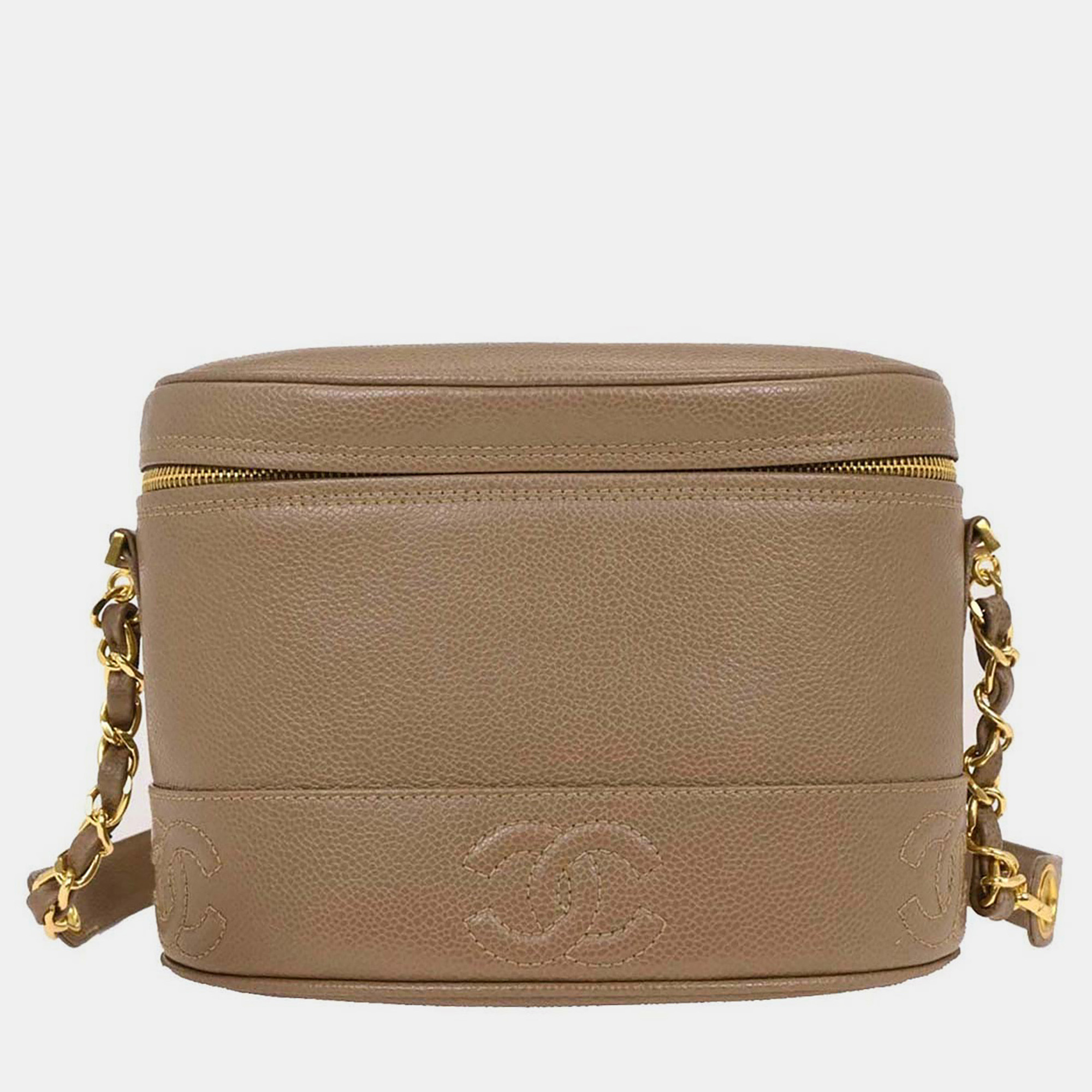 

Chanel Brown Calfskin Shoulder Bag
