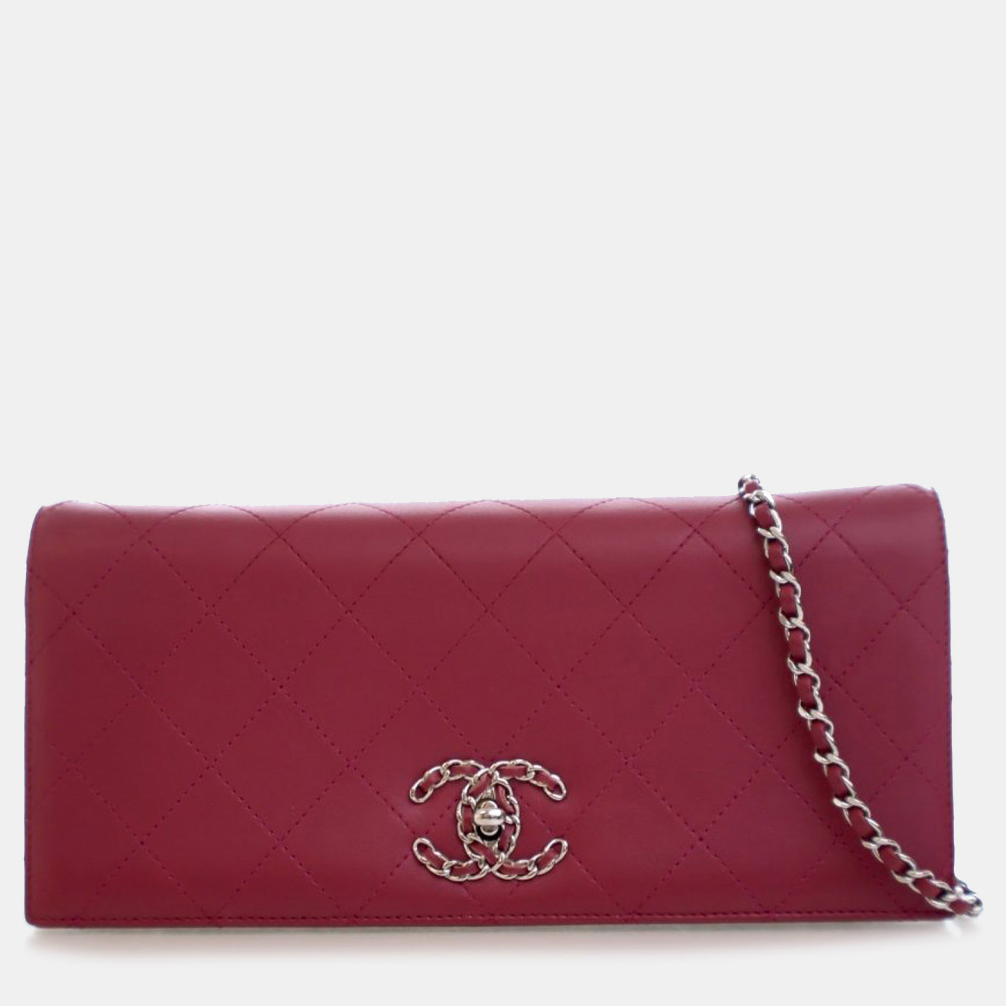 

Chanel Pink Quilted Lambskin 19 Clutch on Chain